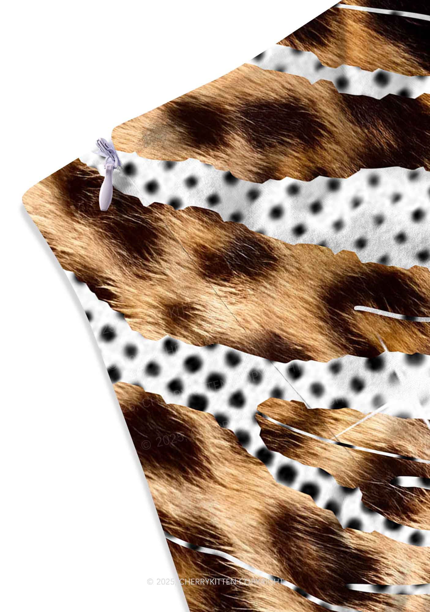 Wild Dots Y2K Print Mini Skirt Cherrykitten