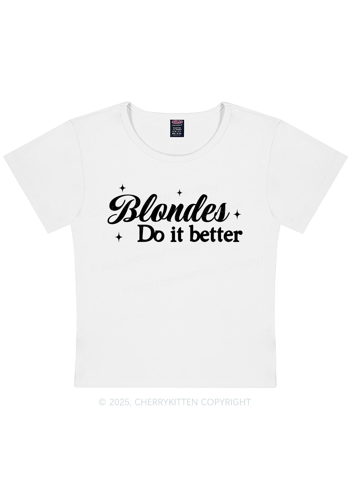 Blondes Do It Better Y2K Baby Tee Cherrykitten
