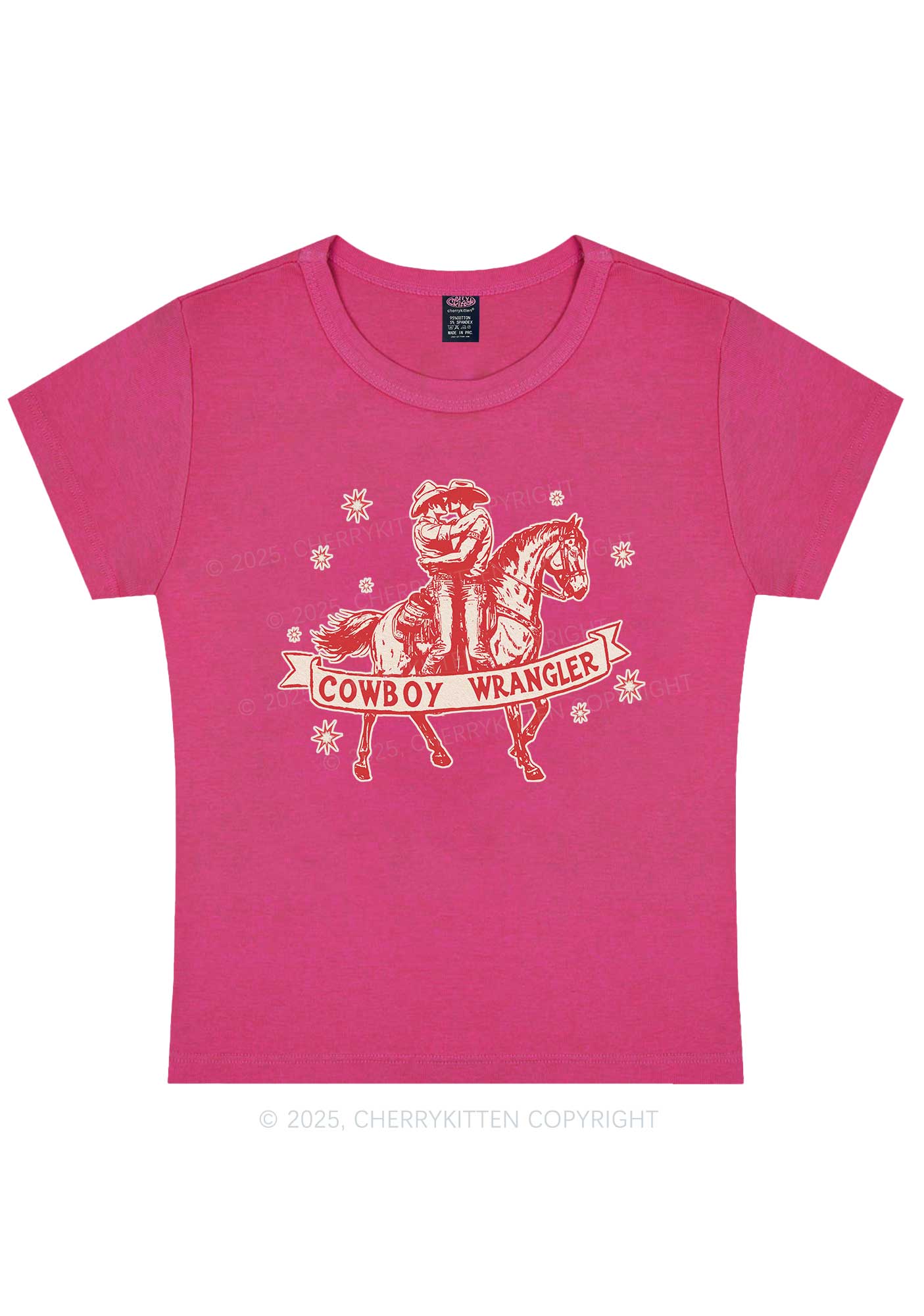Cowboy Wrangler Pride Y2K Baby Tee Cherrykitten