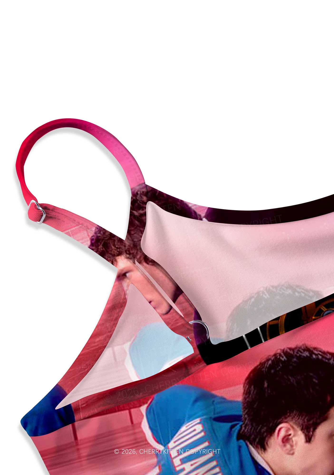 Hockey Duel HR Y2K Print Cami Crop Top Cherrykitten