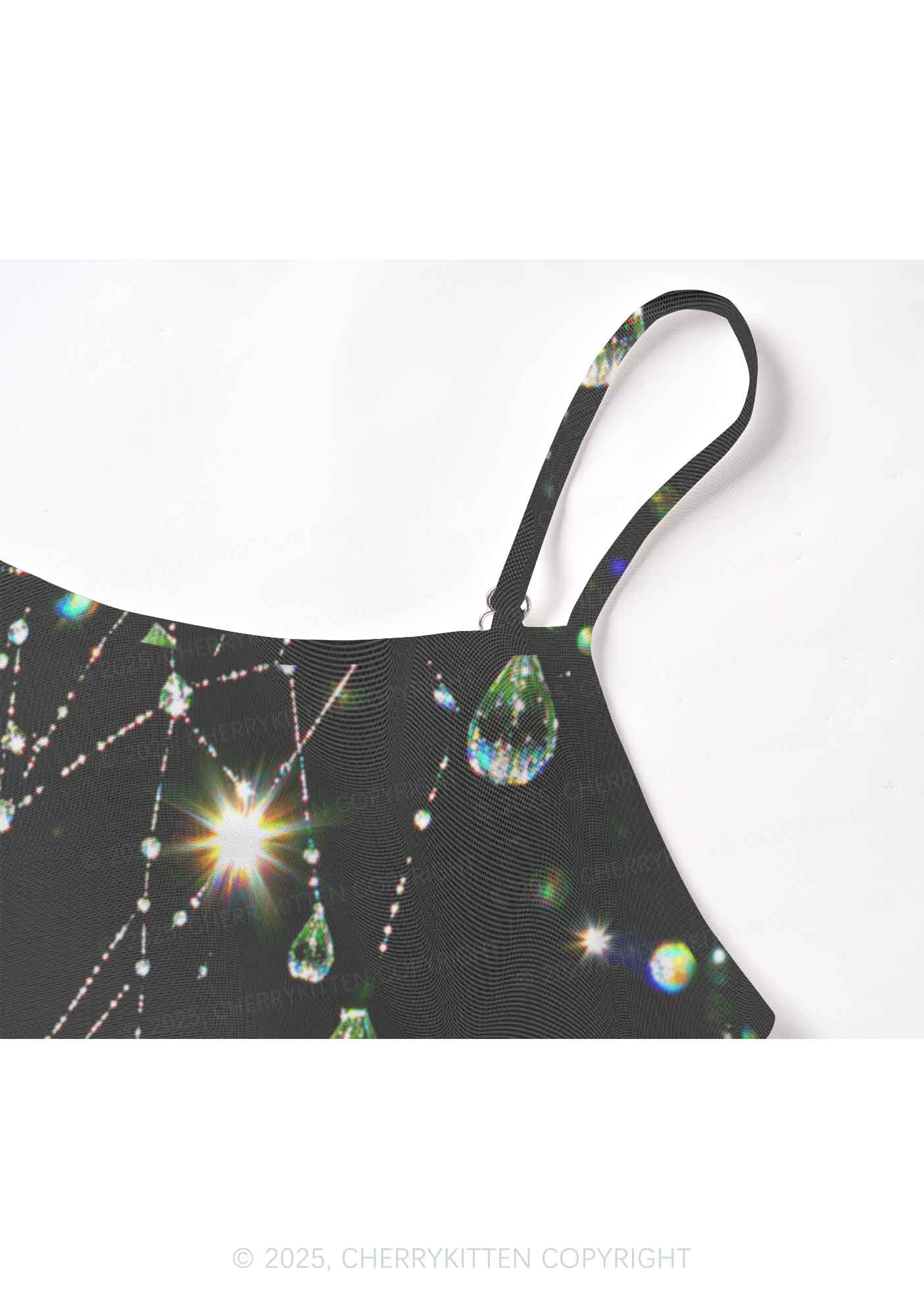 Dew Web Y2K Mesh Cami Tank Cherrykitten