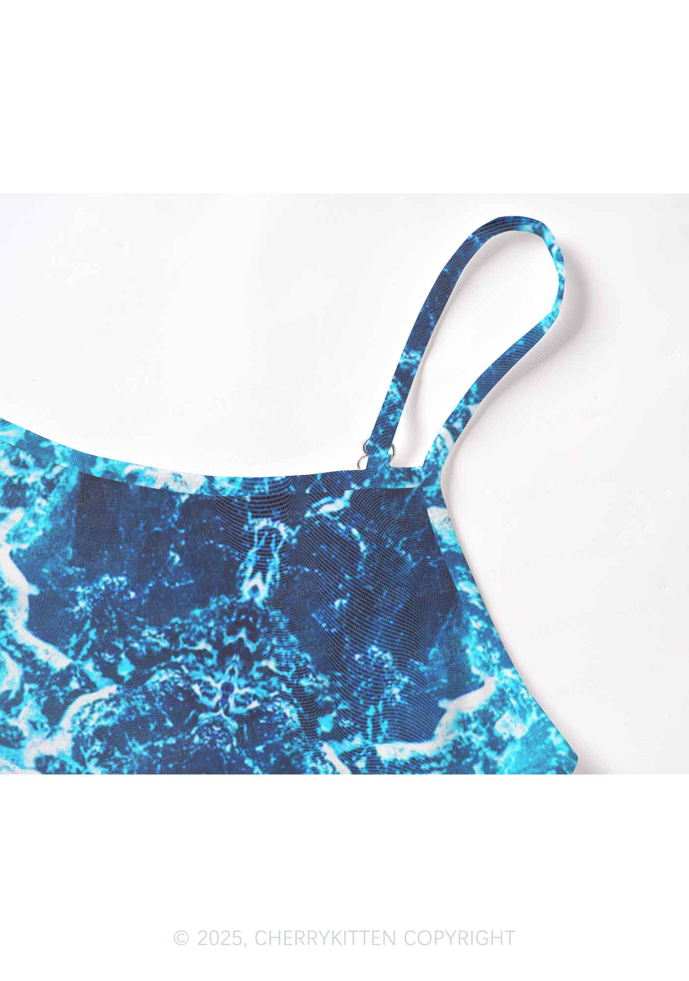 Ocean Wave Y2K Mesh Cami Tank Cherrykitten