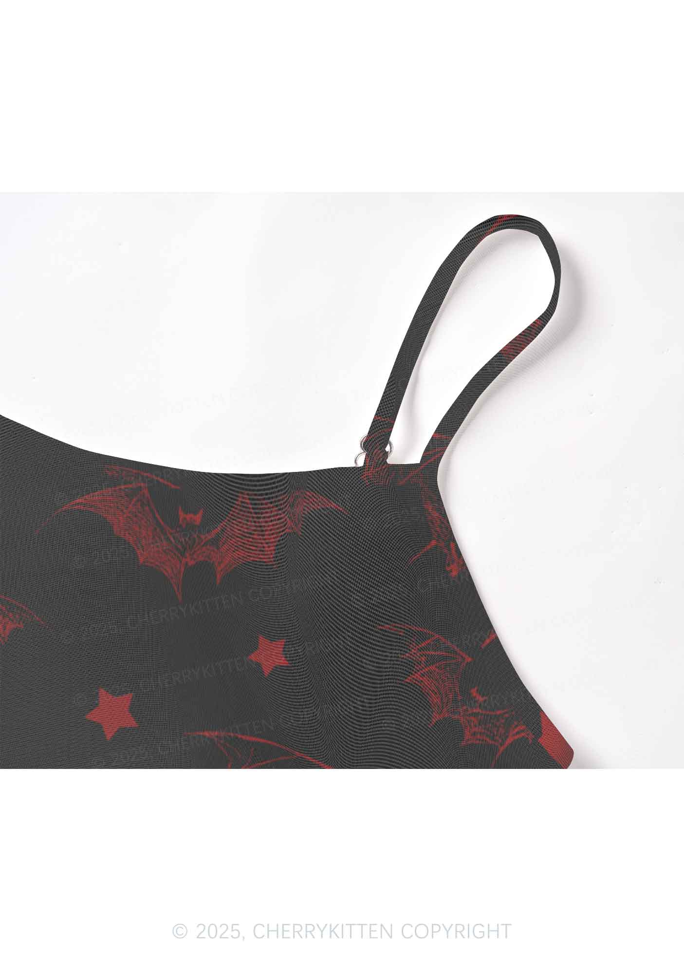 Bat And Star Y2K Mesh Cami Tank Cherrykitten