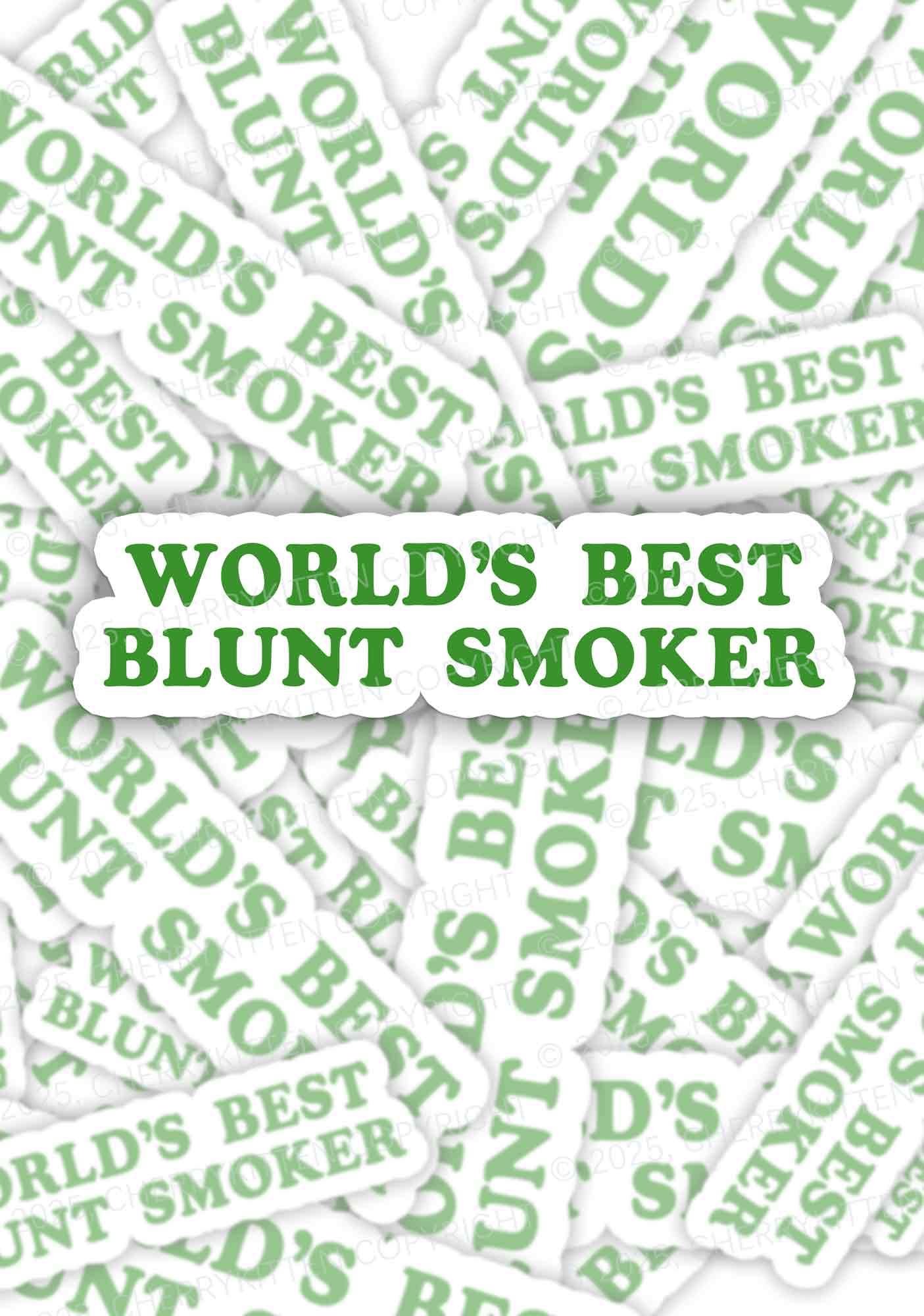 Best Blunt Smoker 1Pc Y2K Sticker Cherrykitten