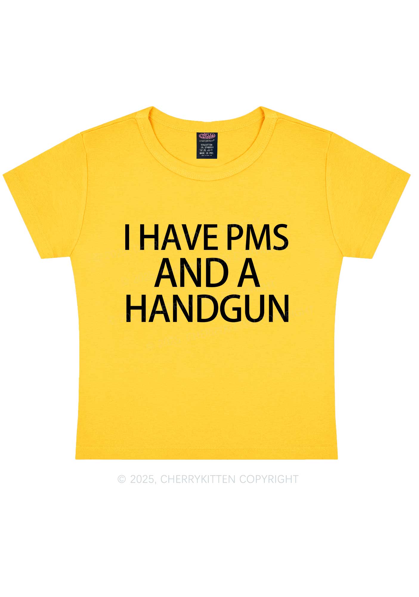 I Have Pms Y2K Baby Tee Cherrykitten