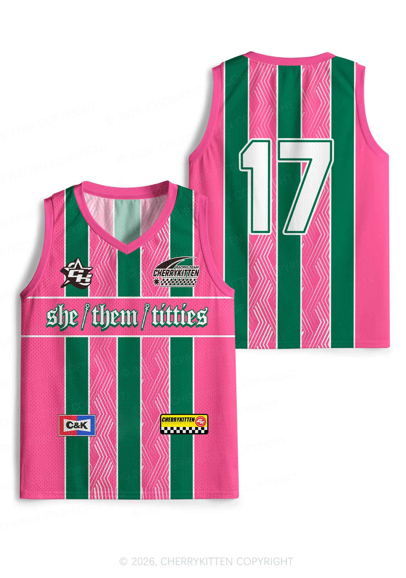 She Them Txtties Pride Y2K Sport Jersey Tank Cherrykitten