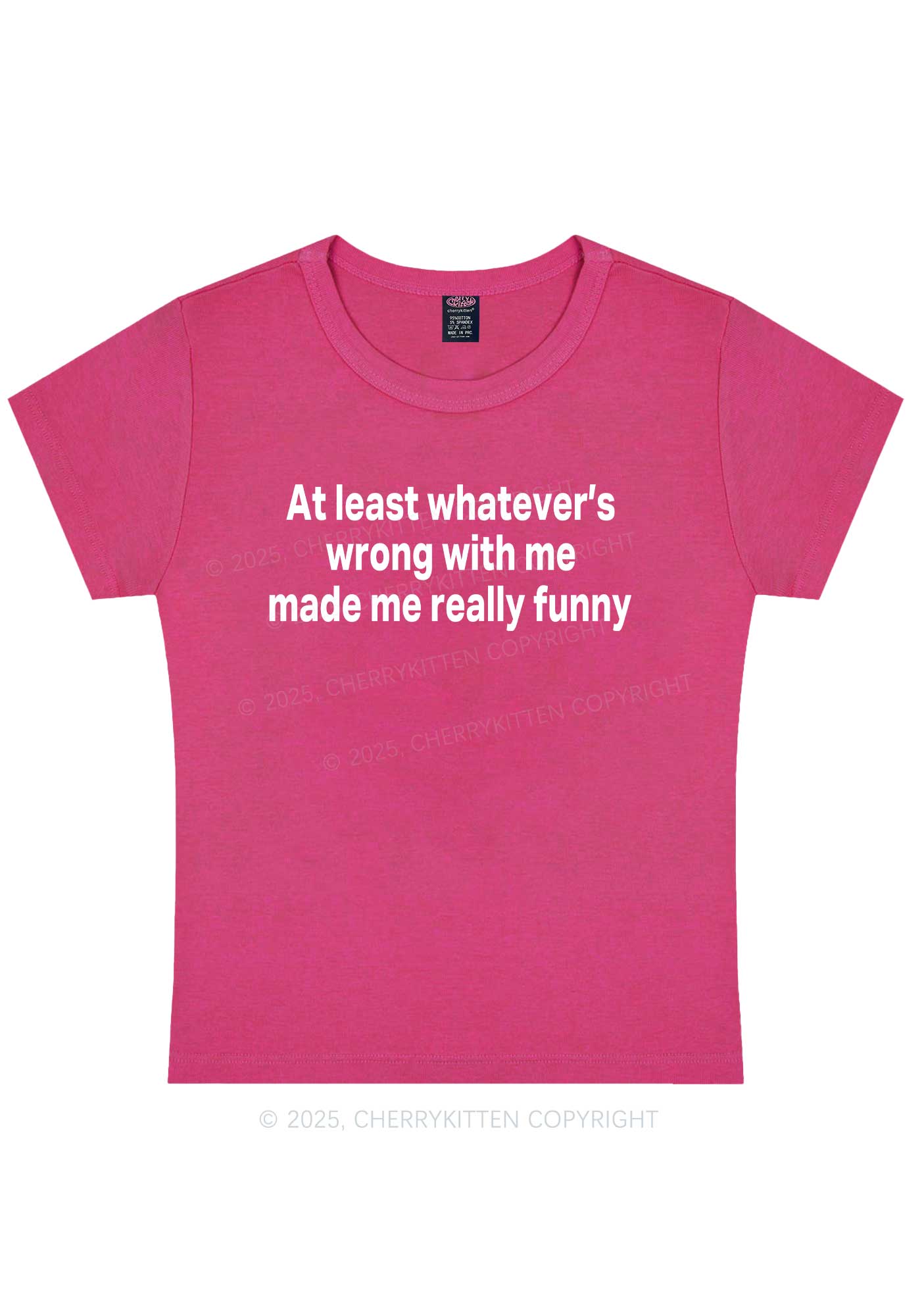 Made Me Really Funny Y2K Baby Tee Cherrykitten