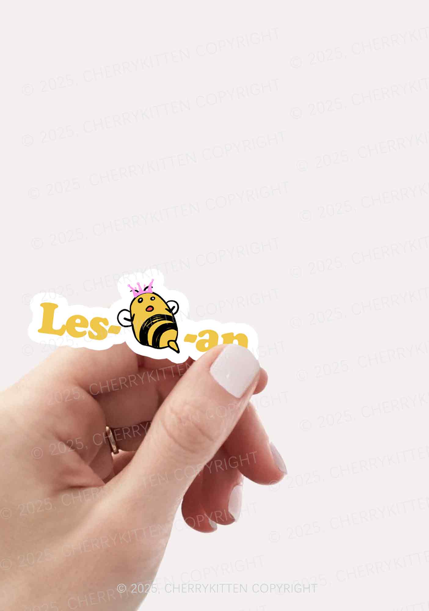 Lesbeean Pride 1Pc Y2K Sticker Cherrykitten