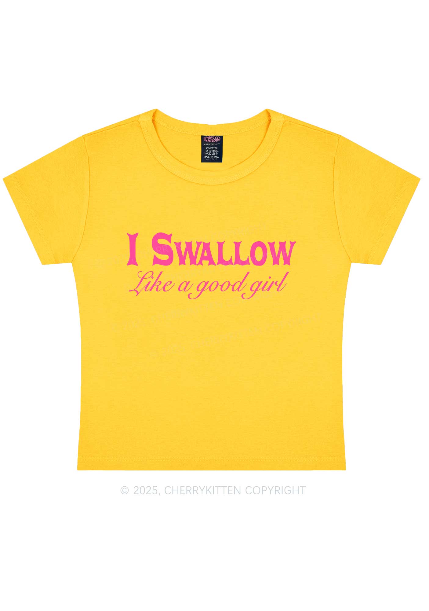 Swallow Like Good Gril Y2K Baby Tee Cherrykitten