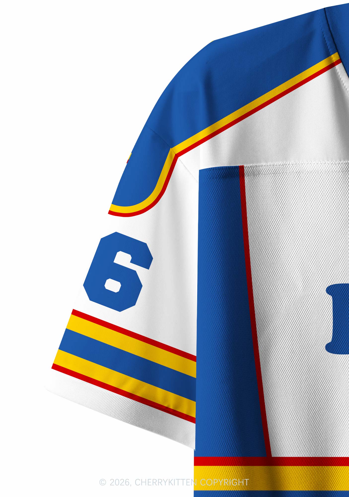 I Love Hockey Boy JT Y2K Crop Sport Jersey Shirts Cherrykitten