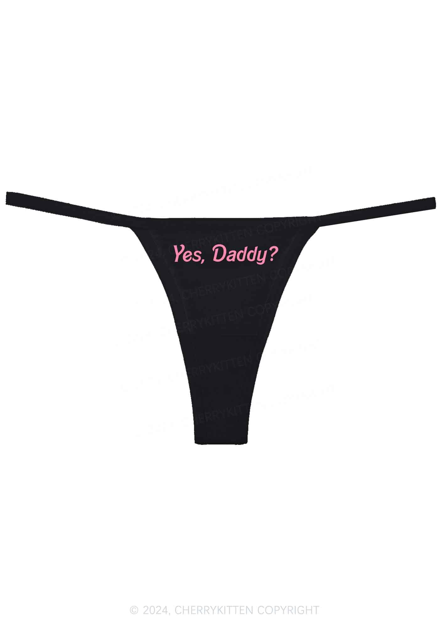 Yes Daddy Y2K Flat String Thong Cherrykitten