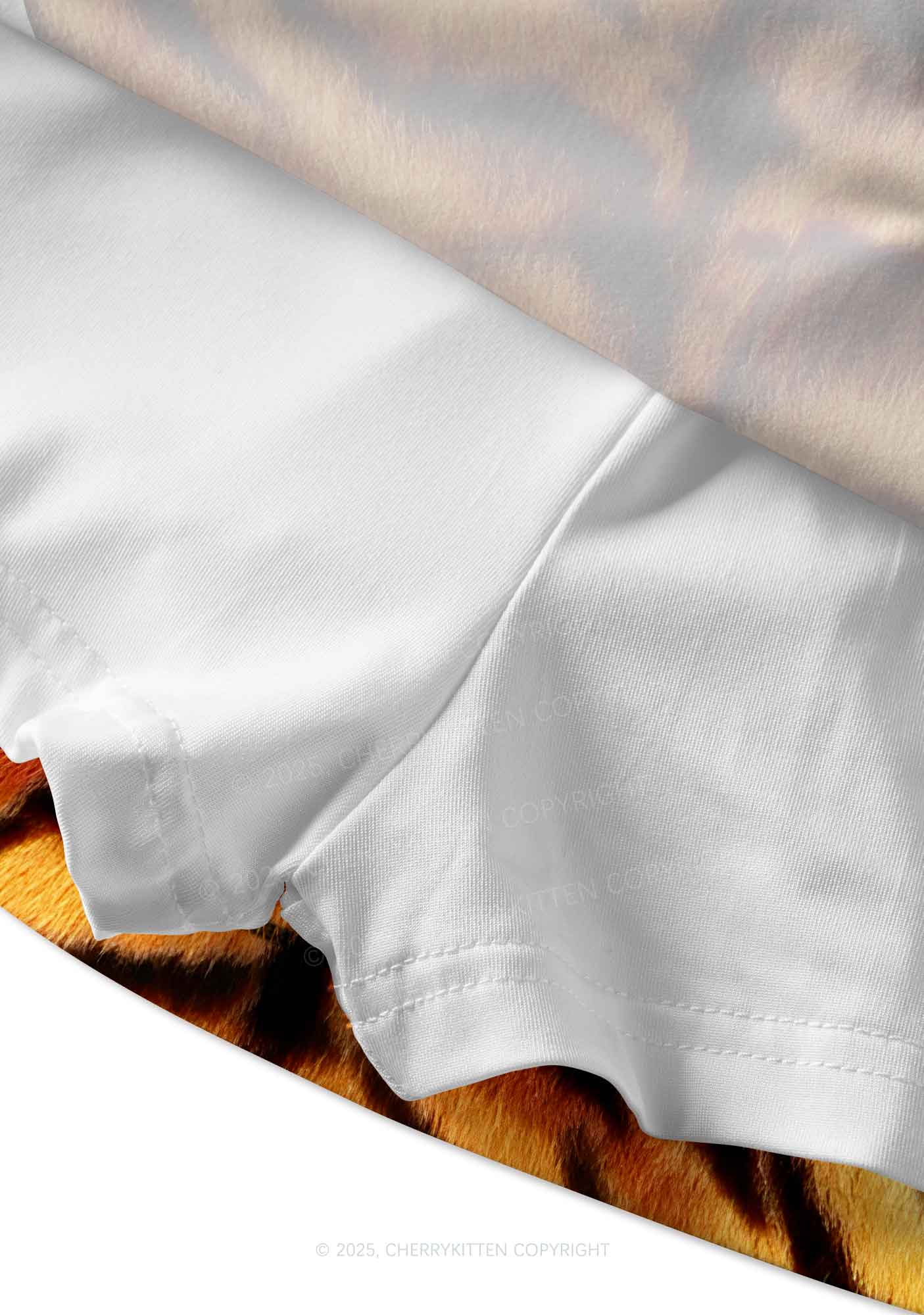 Wild Tiger Texture Y2K Print Mini Skirt Cherrykitten