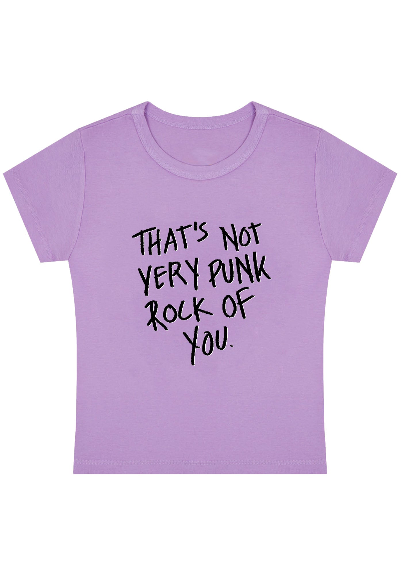 That's Not Very Punk Rock Of You Y2K Baby Tee