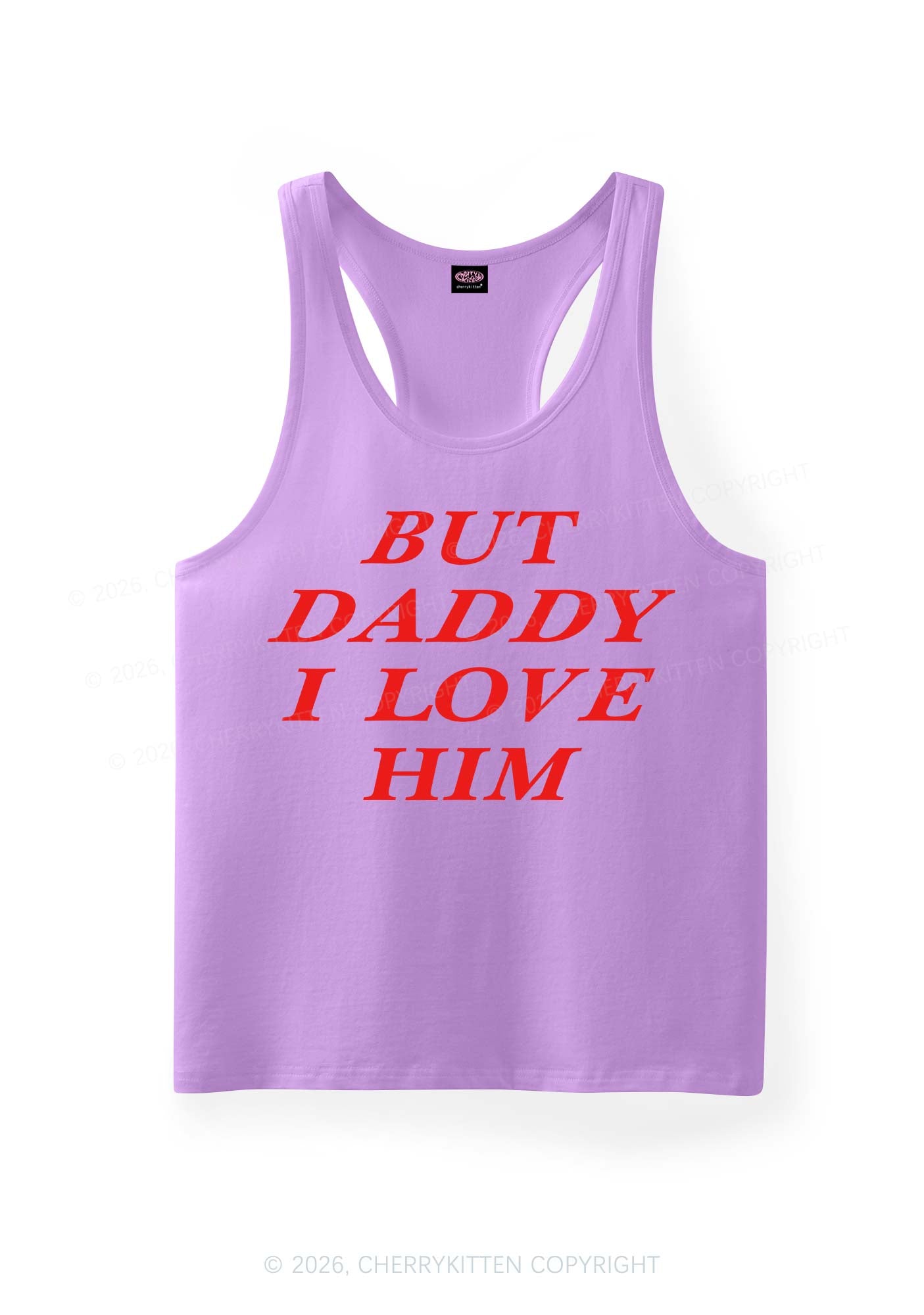 But Daddy I Love Him Pride Y2K Men Racerback Tank Top Cherrykitten