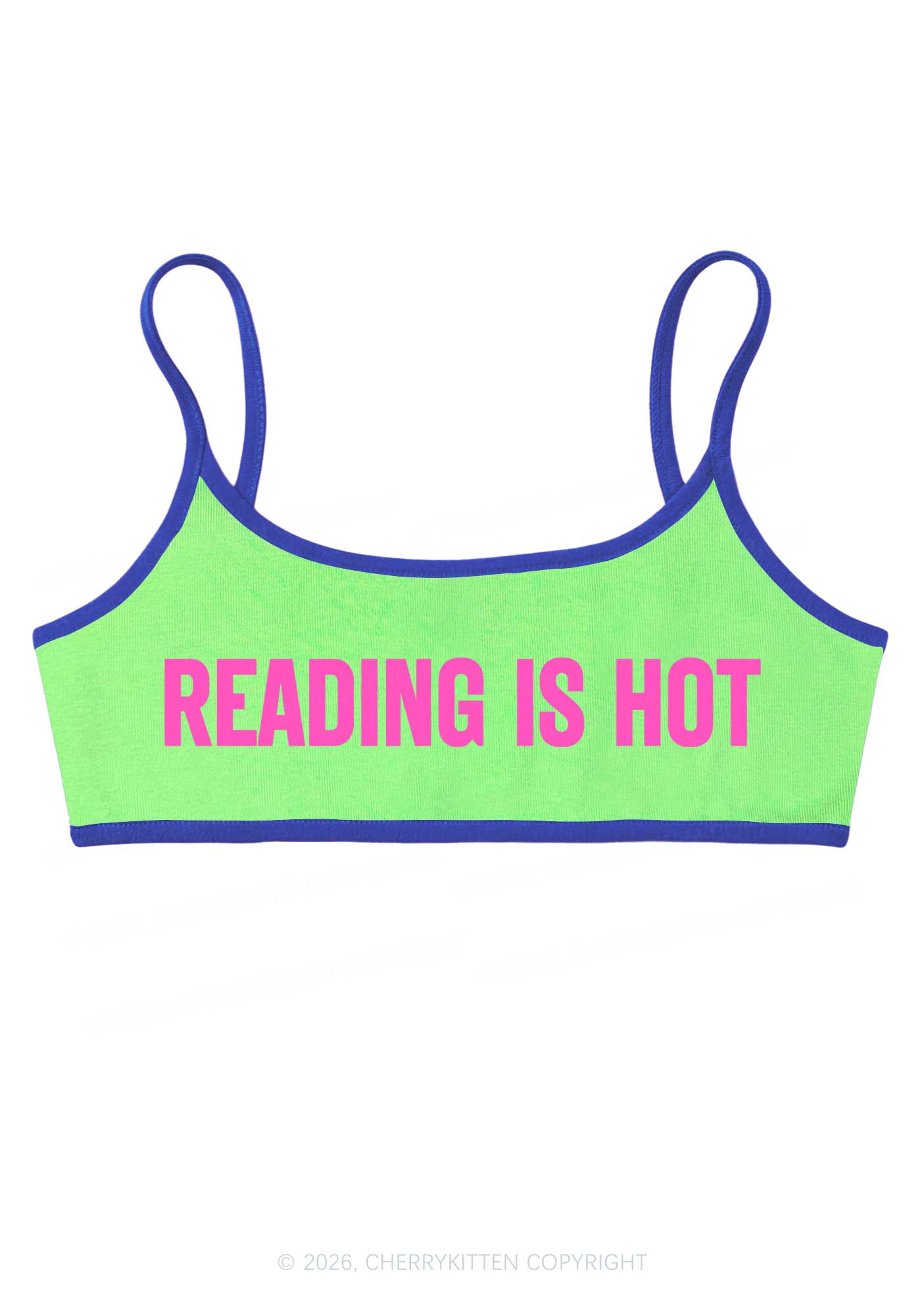 Reading Is Hot Y2K Super Crop Cami Cherrykitten