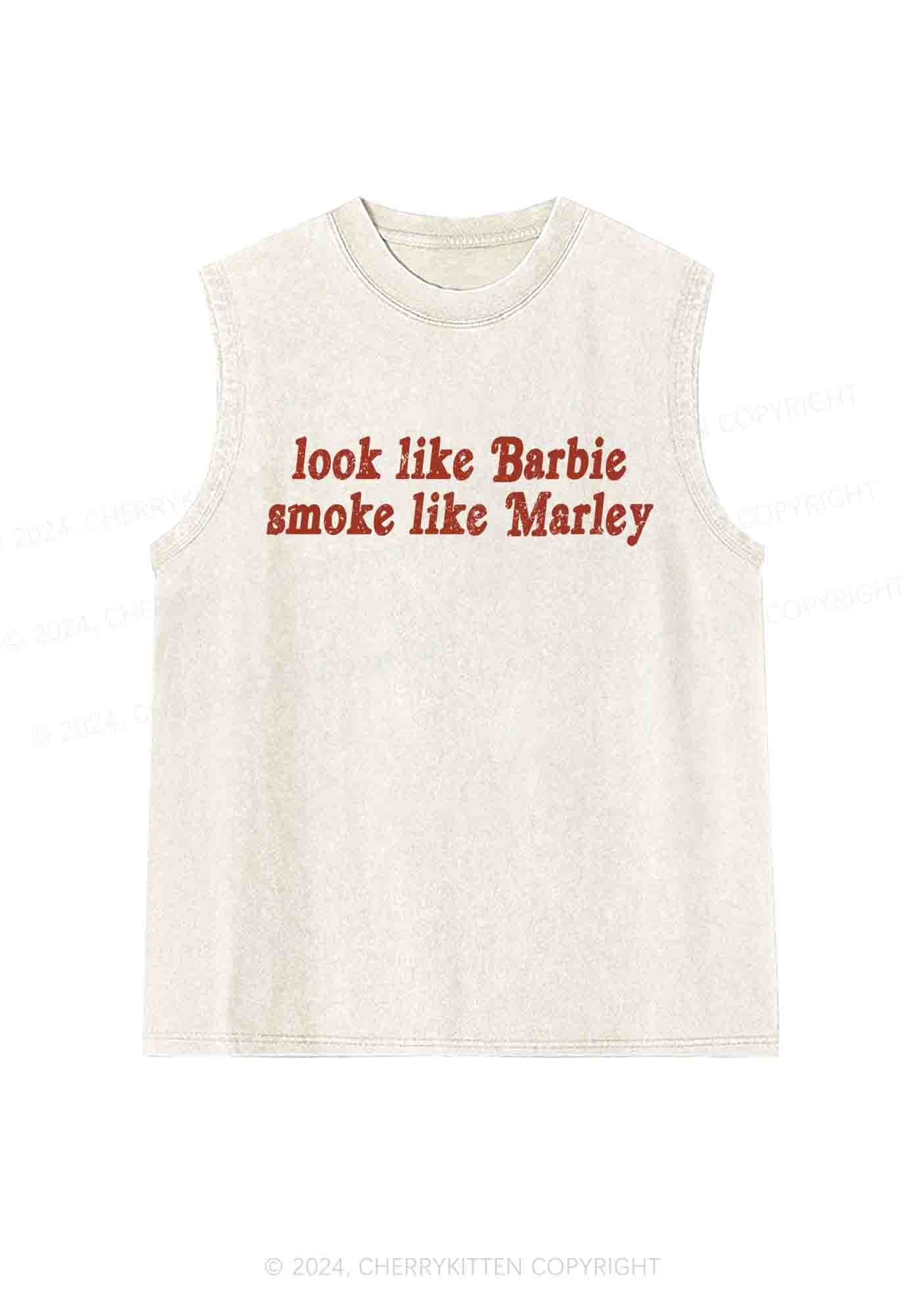 Smoke Like Marley Y2K Washed Tank Cherrykitten