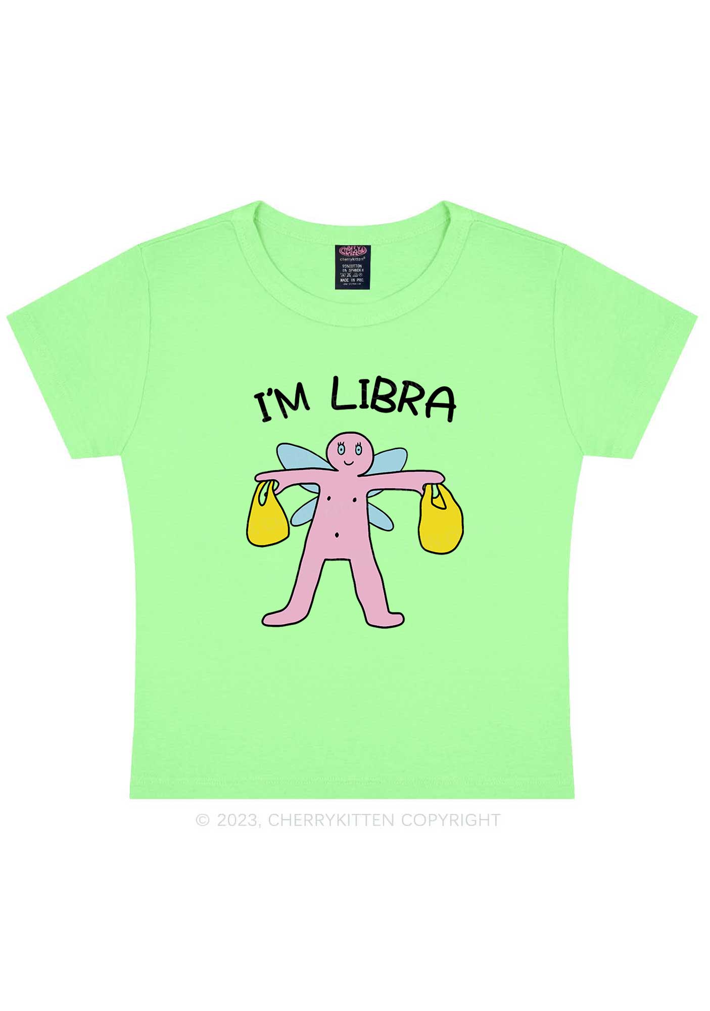 I'm Libra Y2K Baby Tee Cherrykitten