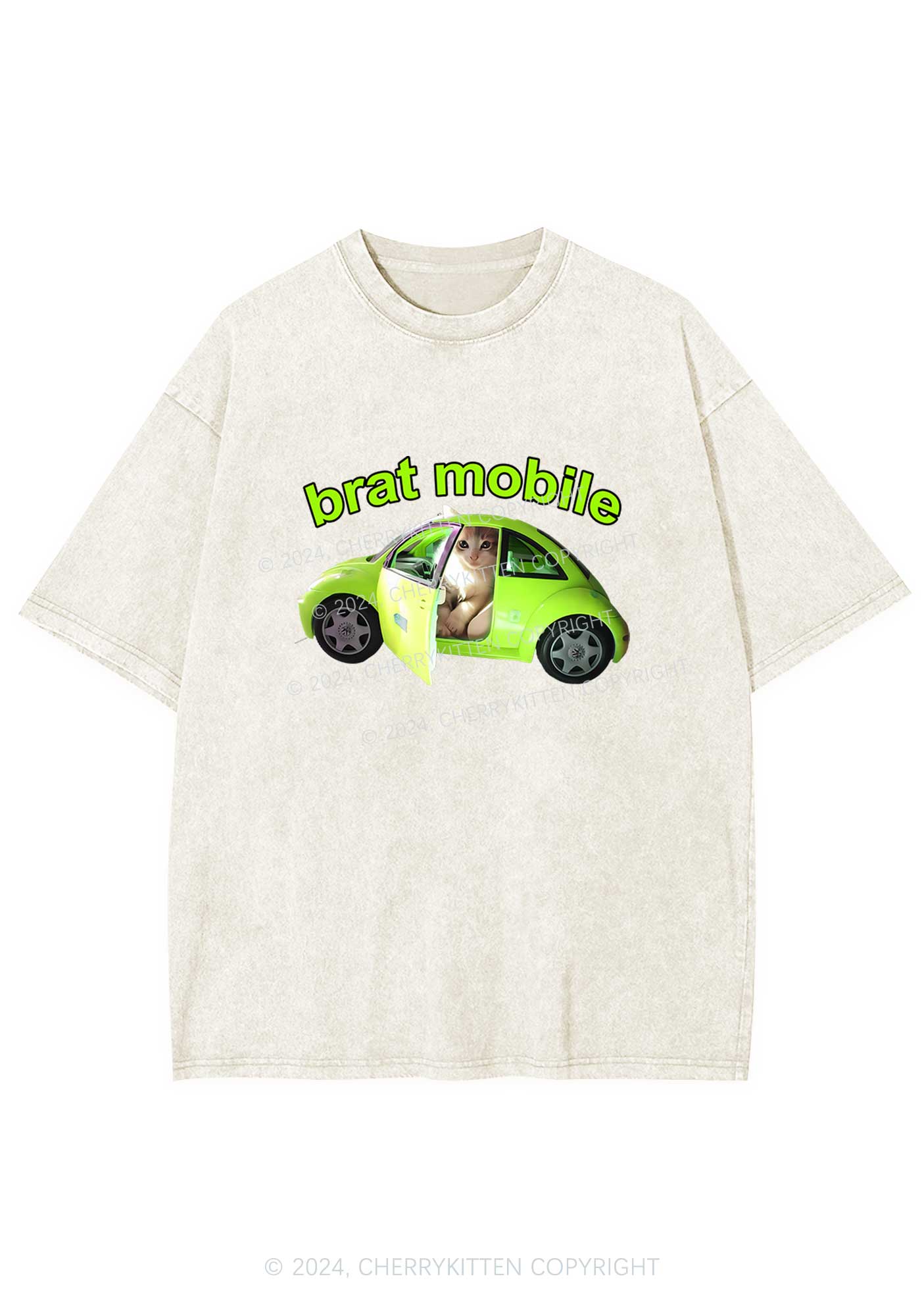 Brat Mobile Y2K Washed Tee Cherrykitten