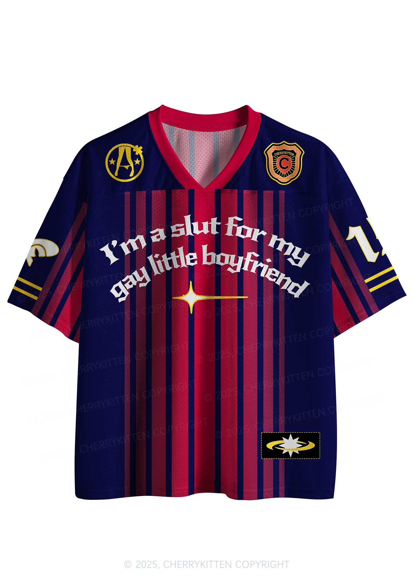 Custom Slxt For My Gay BF Y2K Sport Jersey Shirts Cherrykitten