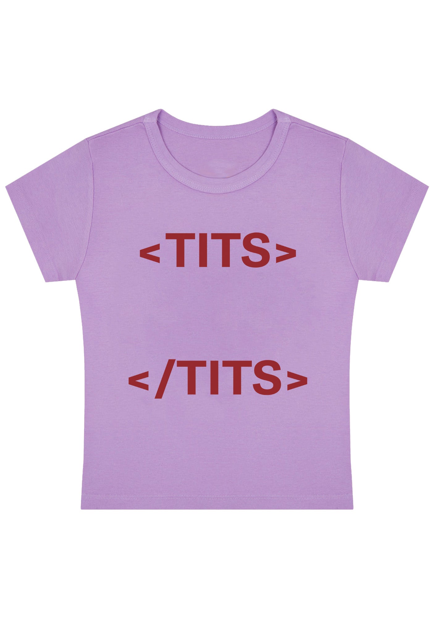 Curvy Hashtag Tites Baby Tee