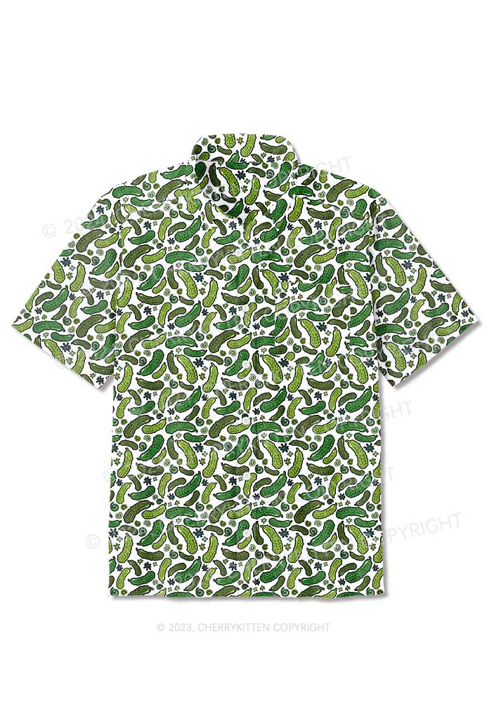 Cucumbers Y2K Print Shirts Cherrykitten