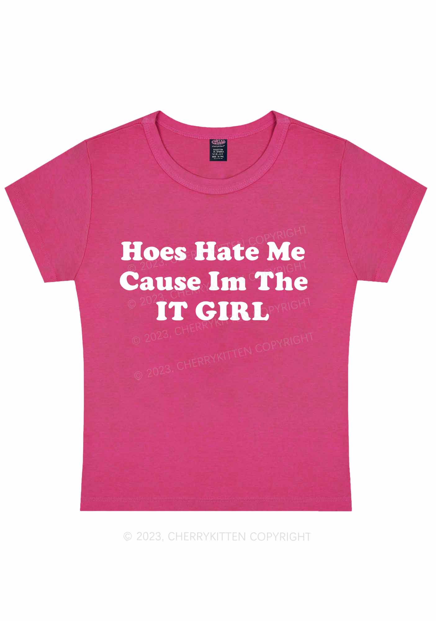 The IT Girl Y2K Baby Tee Cherrykitten