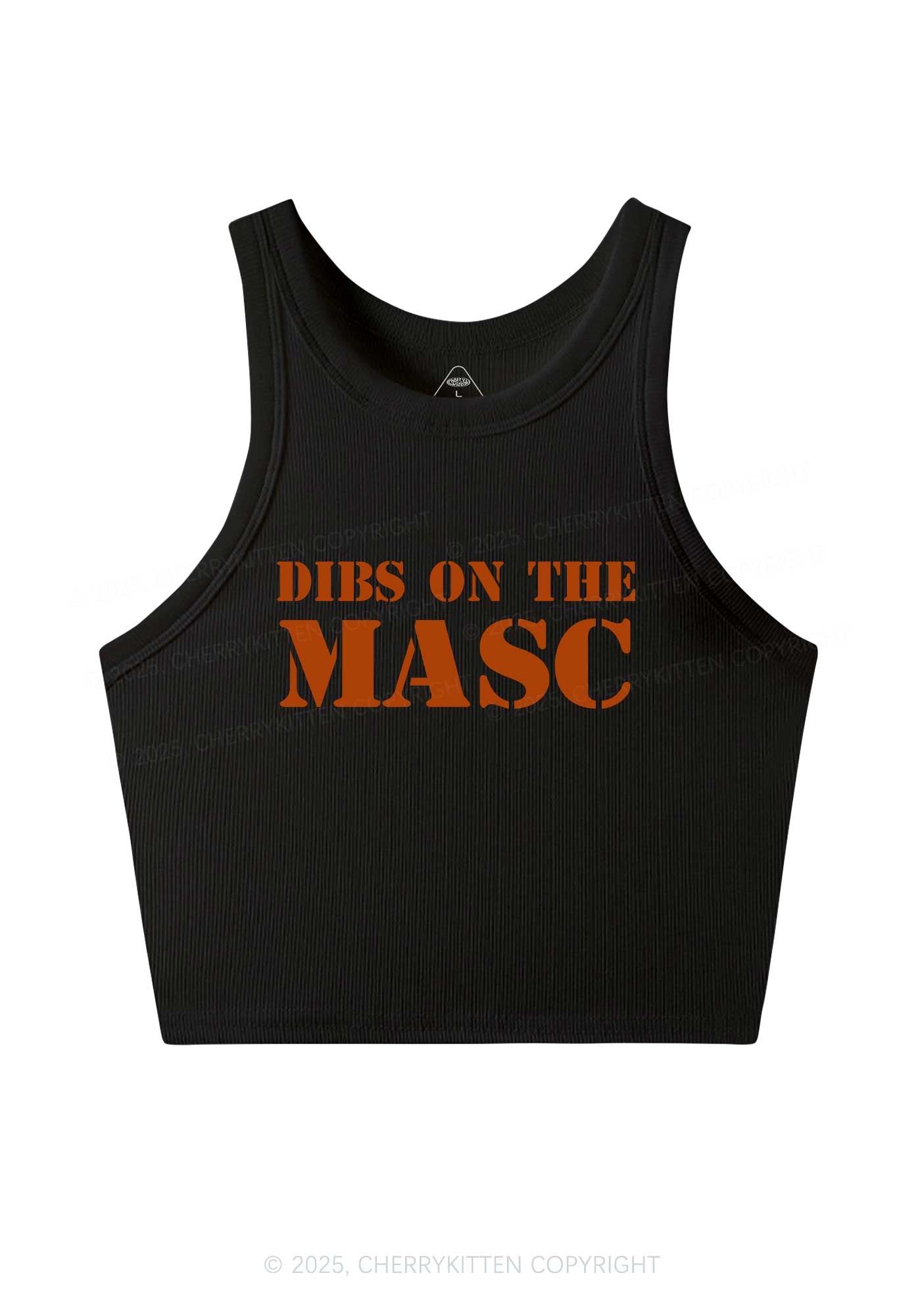 Dibs On The Masc Pride Y2K Crop Tank Top Cherrykitten