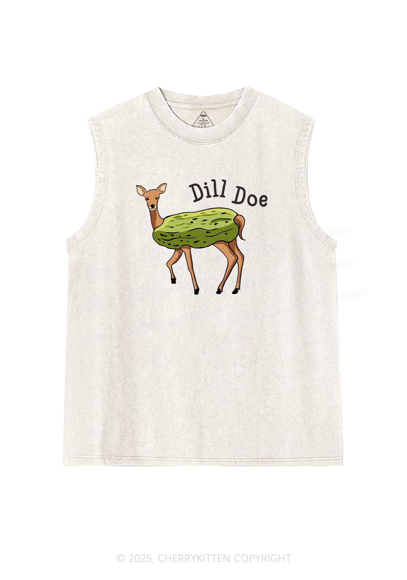 Dill Doe Y2K Washed Muscle Tank Cherrykitten