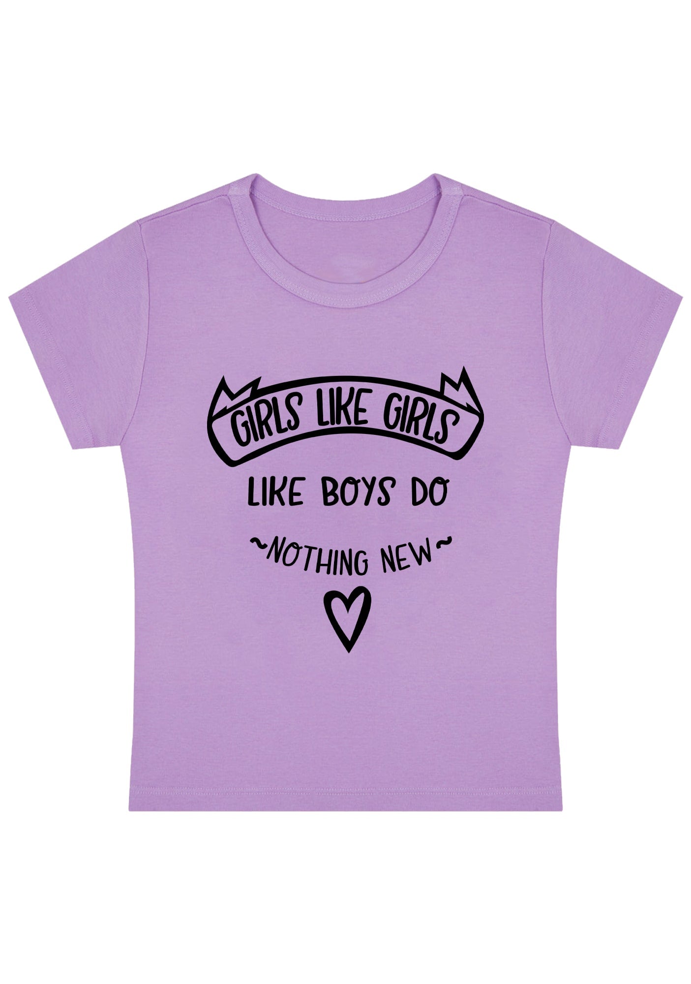 Curvy Girls Like Girls Like Boys Do Nothing New Baby Tee