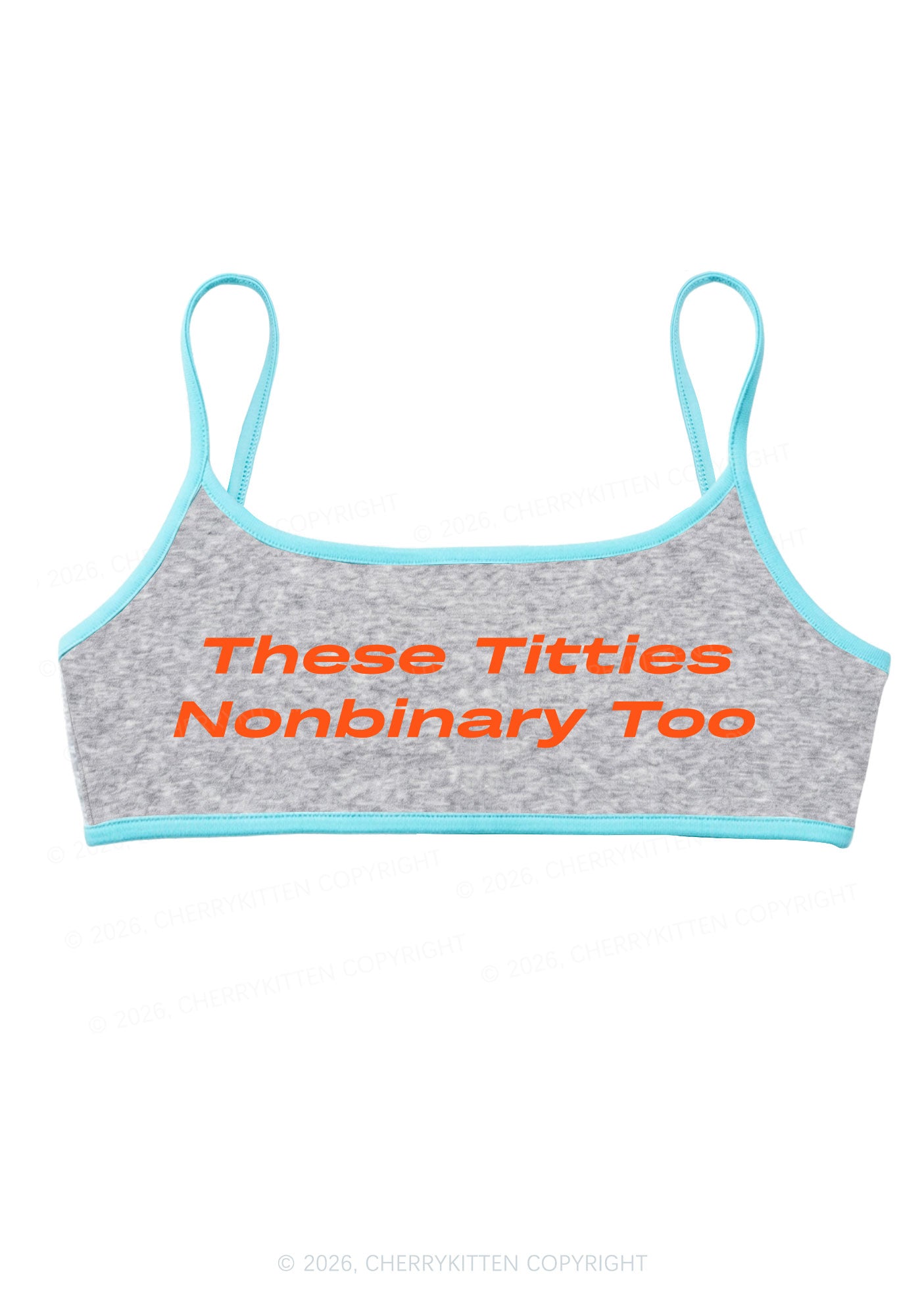 Txtties Nonbinary Too Pride Y2K Super Crop Cami Cherrykitten