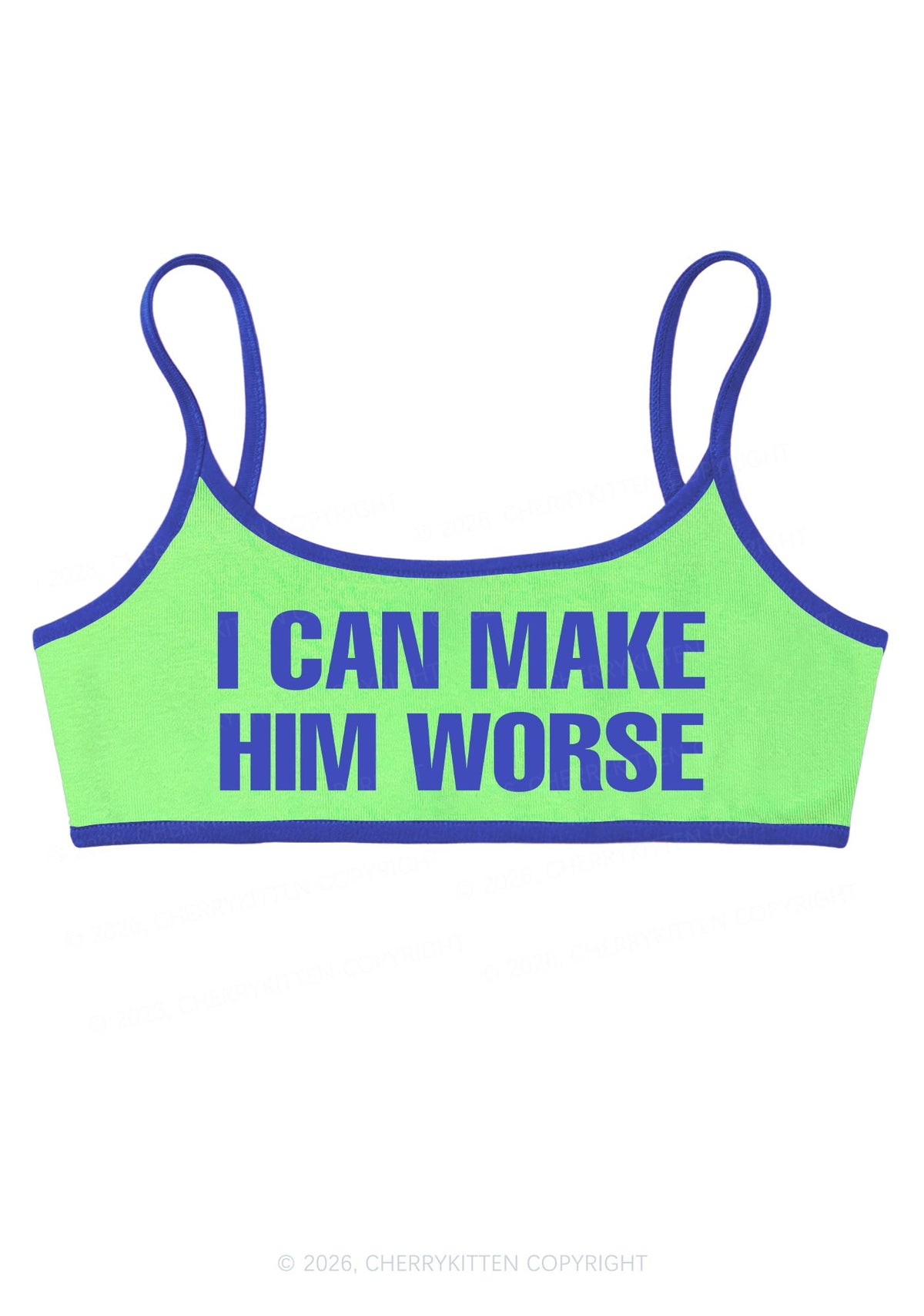 I Can Make Him Worse Y2K Super Crop Cami Cherrykitten
