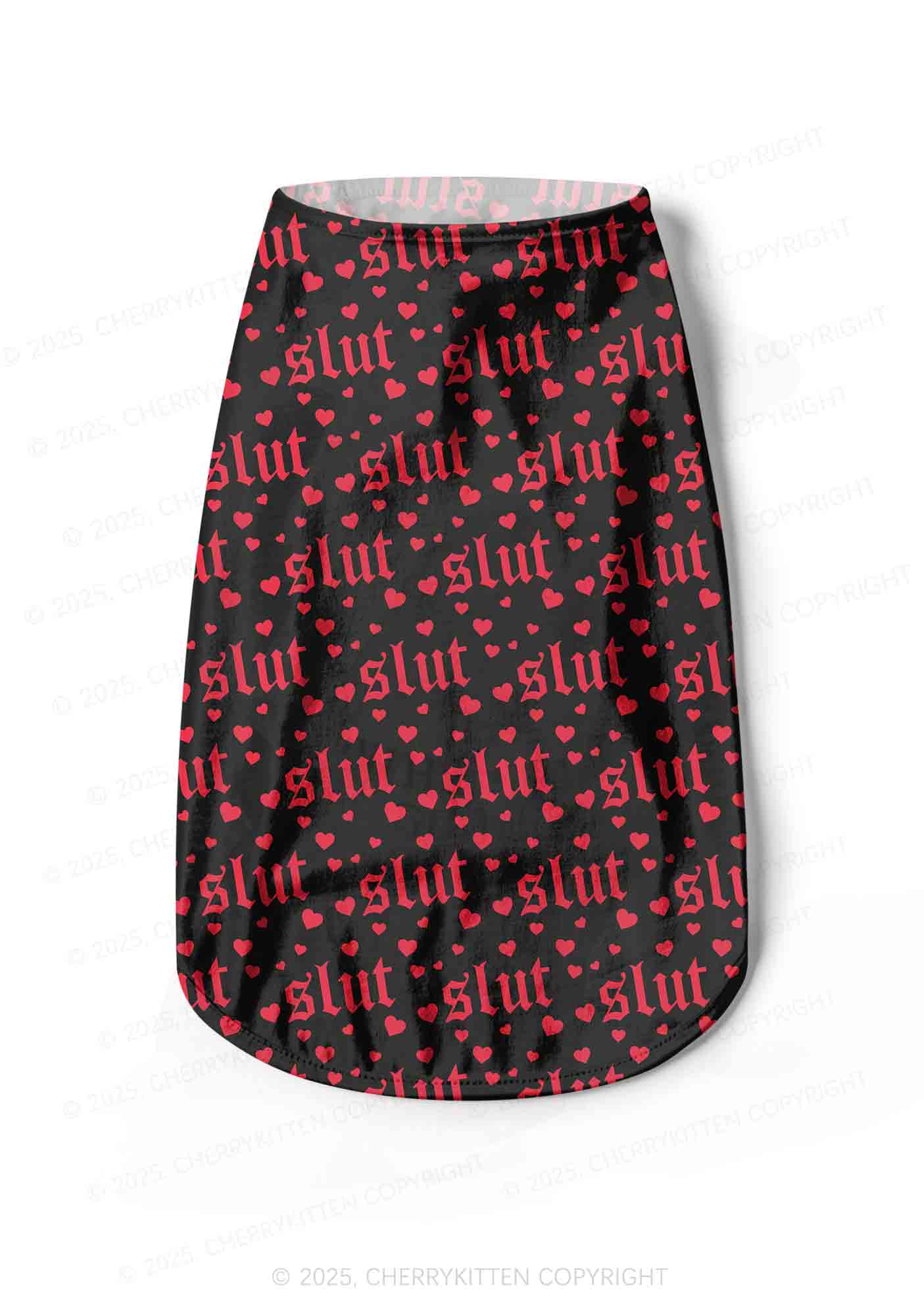 Black Slxt Y2K Pet Tank Top Cherrykitten
