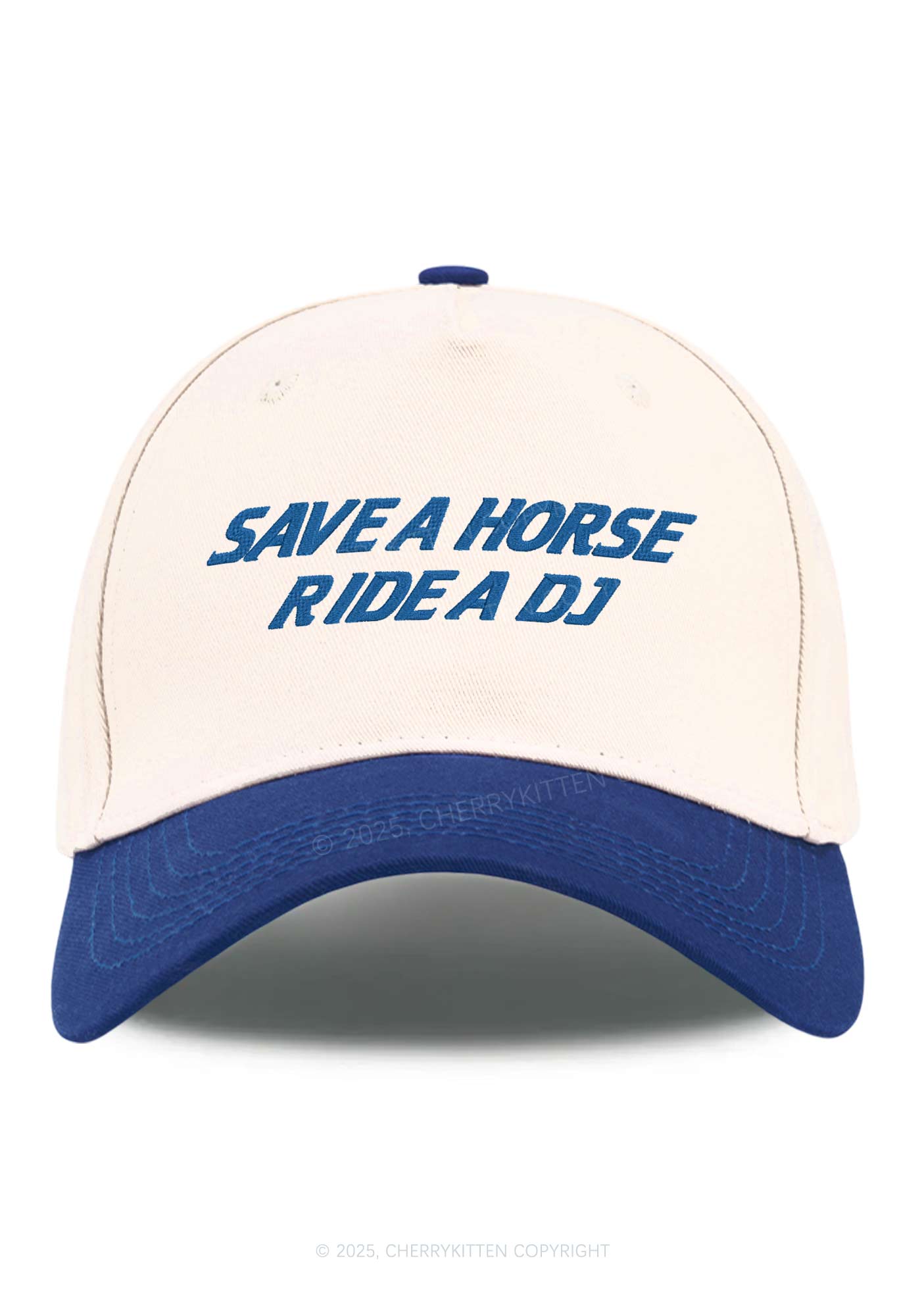 Ride A DJ Y2K Color Block Baseball Cap Cherrykitten