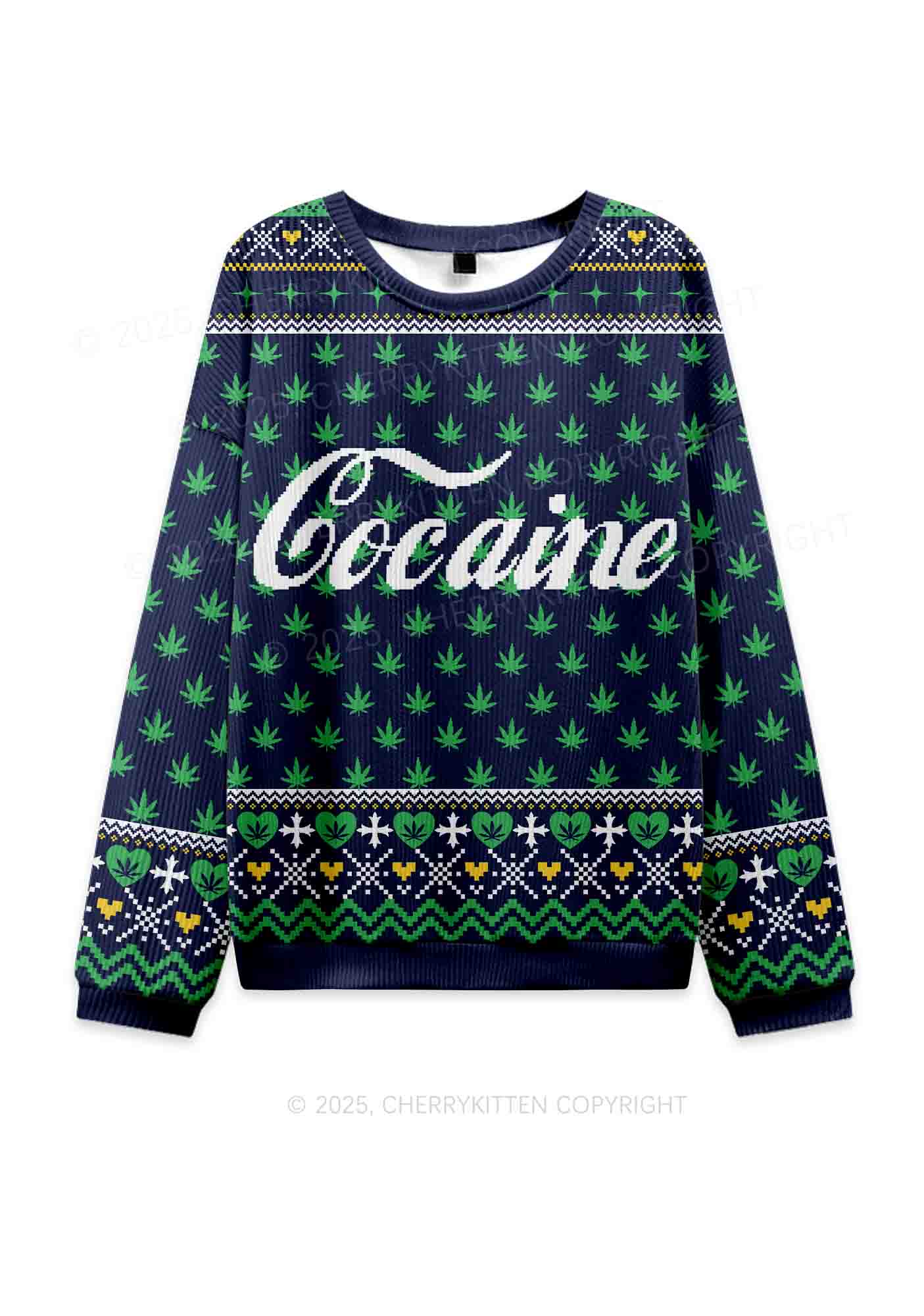 Special Cola Y2K Knit Sweatshirt Cherrykitten