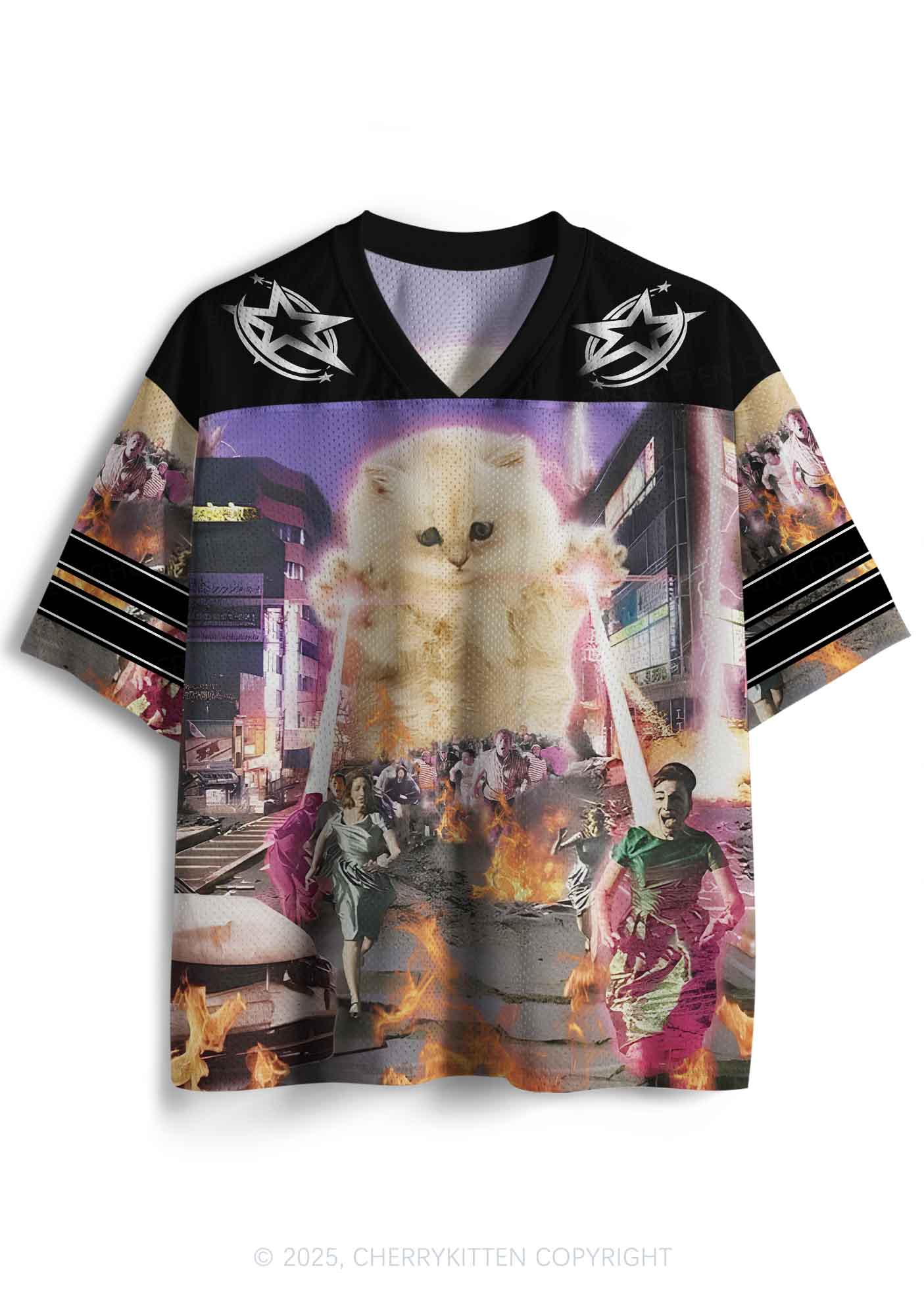 Custom Super Power Kitten Y2K Sport Jersey Shirts Cherrykitten