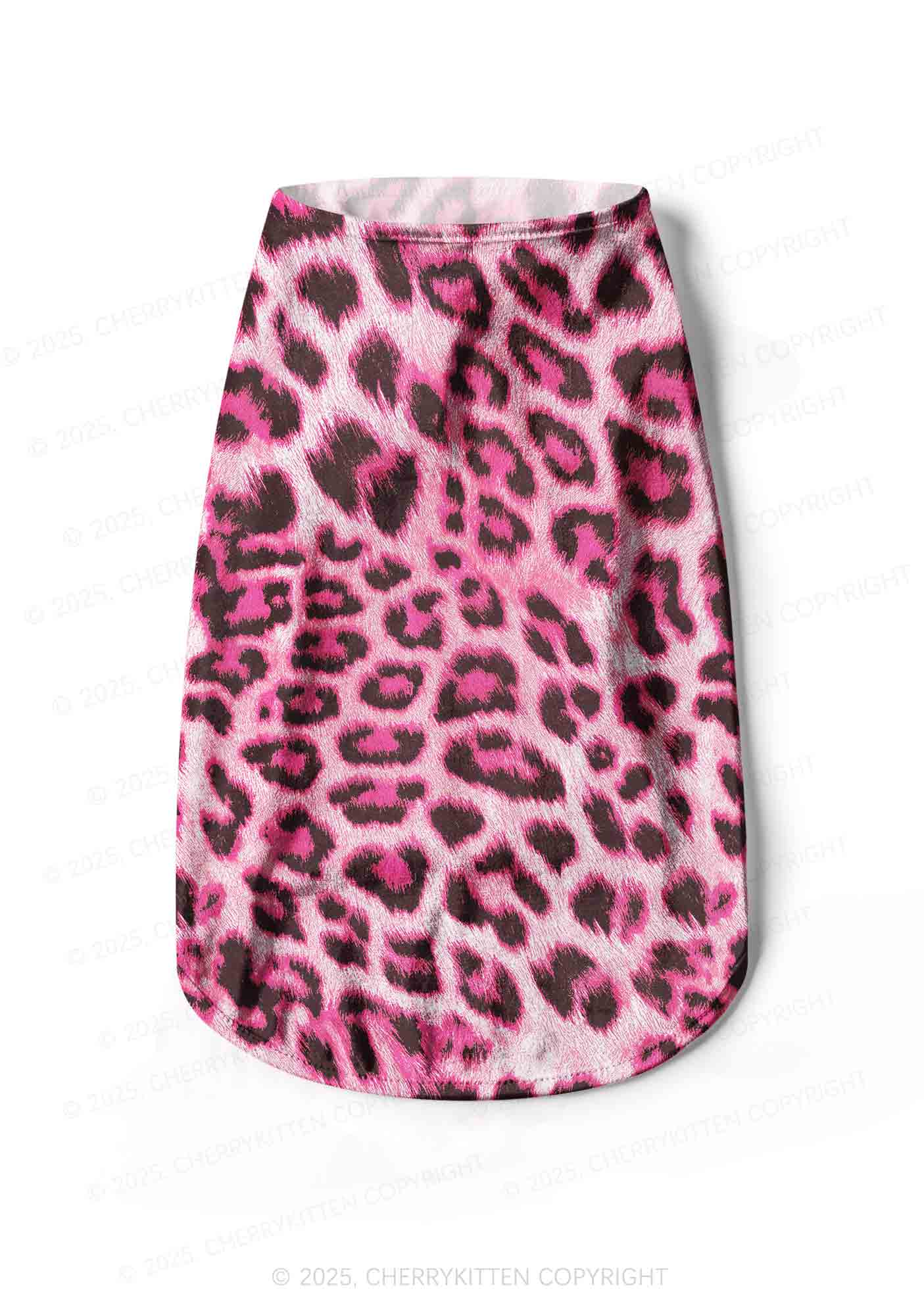 Pink Leopard Y2K Pet Tank Top Cherrykitten