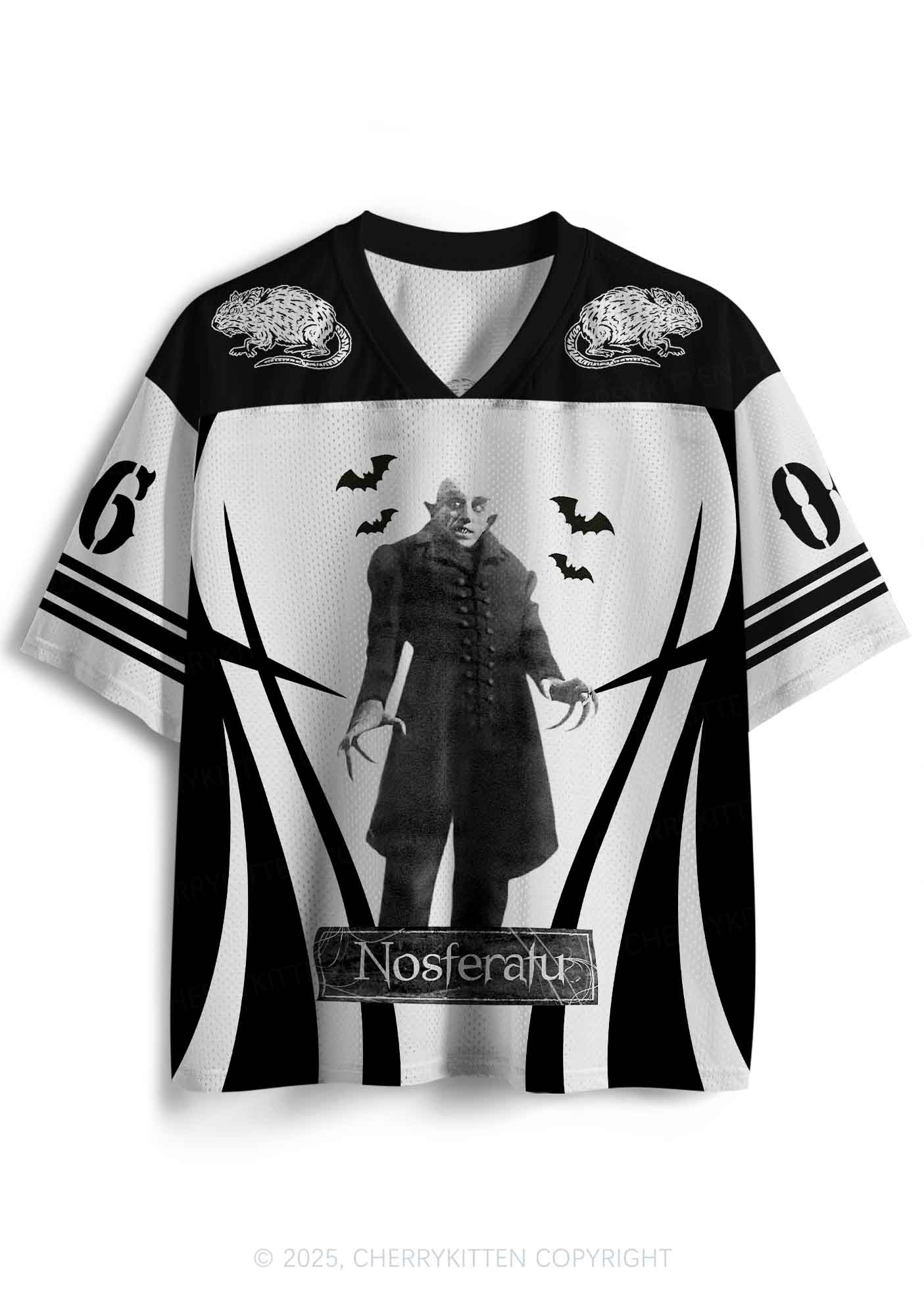 Halloween Custom Bat Monster Y2K Sport Jersey Shirts Cherrykitten