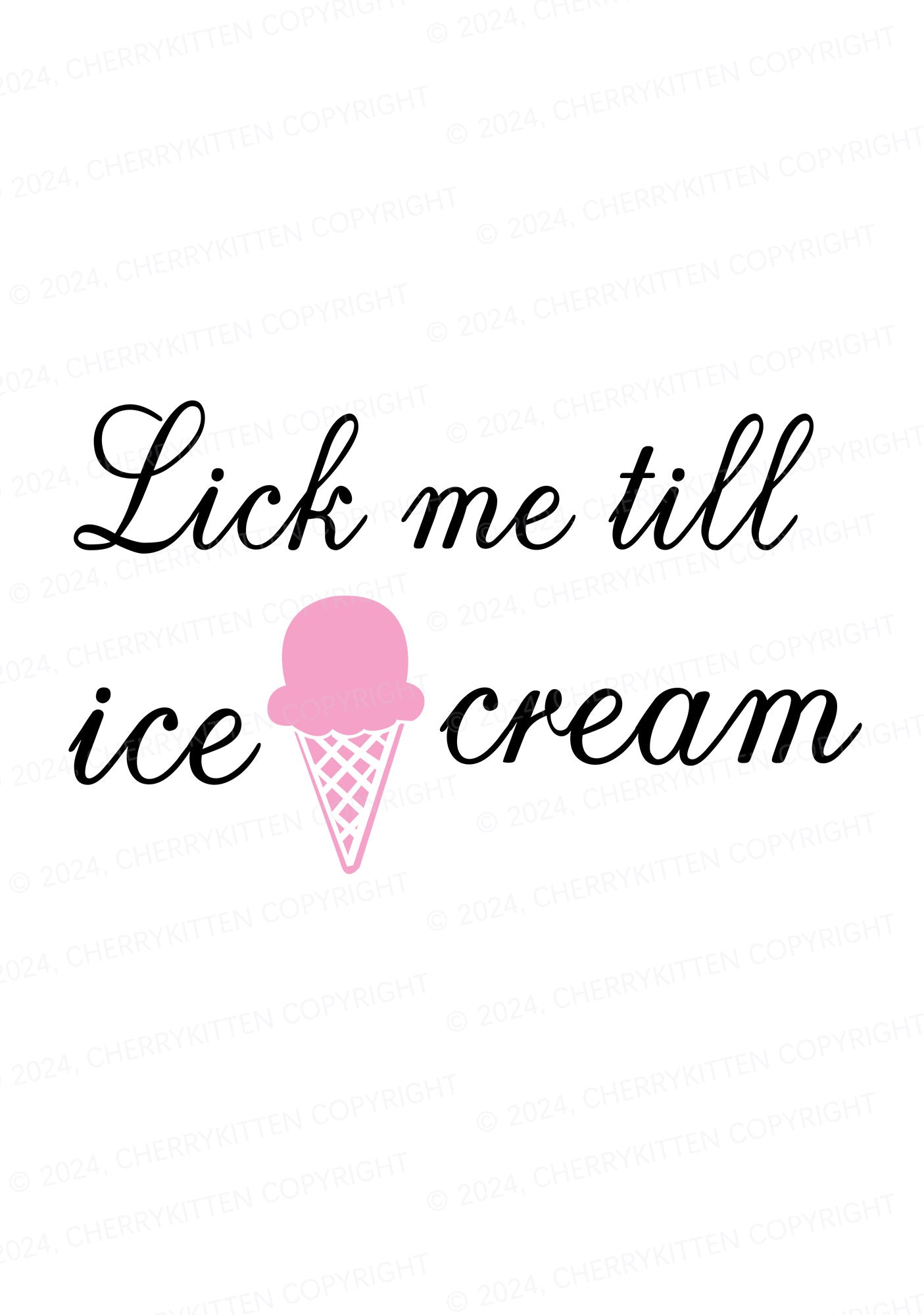 Lick Ice Cream Y2K Flat String Thong Cherrykitten