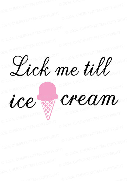 Lick Ice Cream Y2K Flat String Thong Cherrykitten