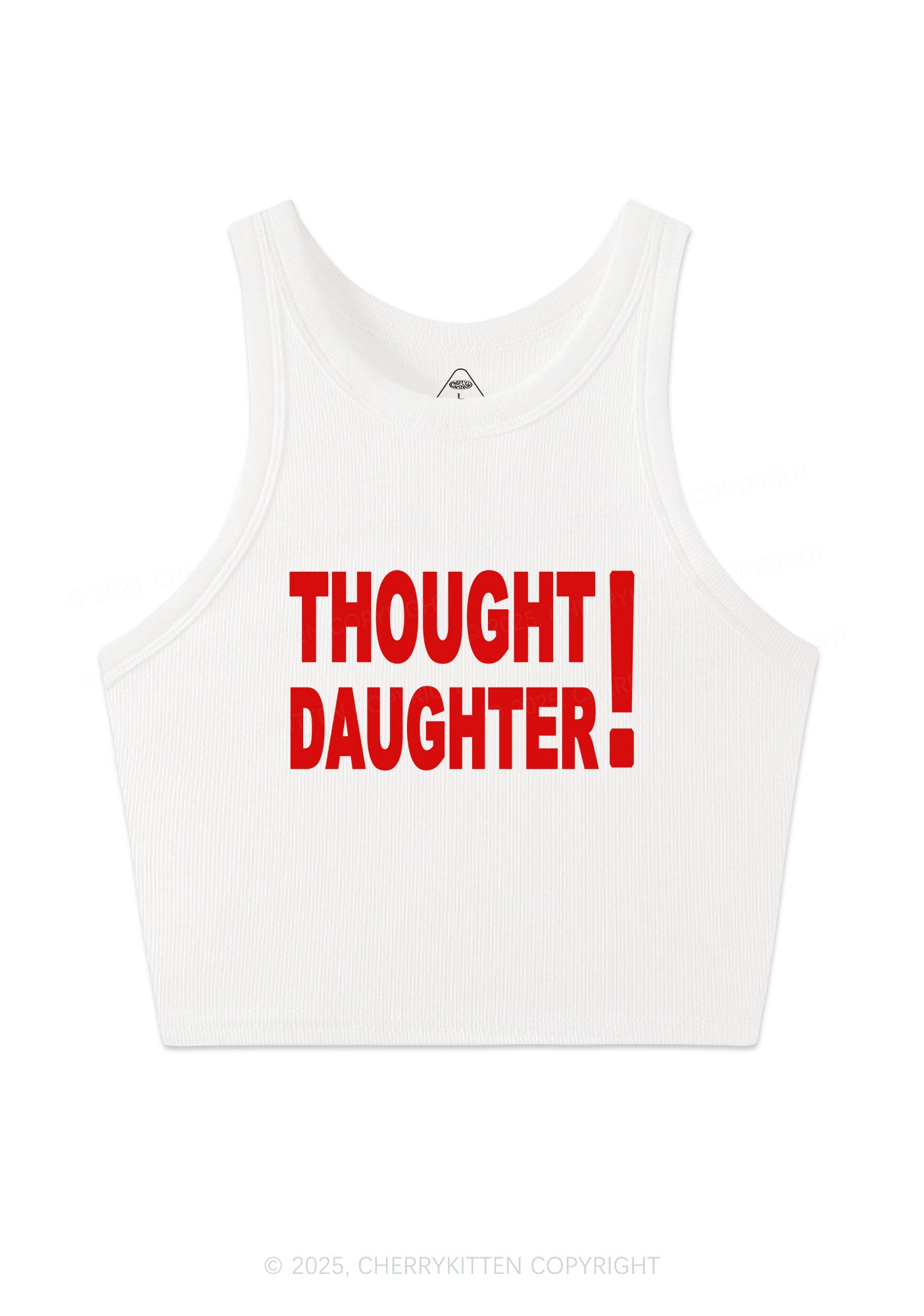 Thought Daughter Y2K Crop Tank Top Cherrykitten