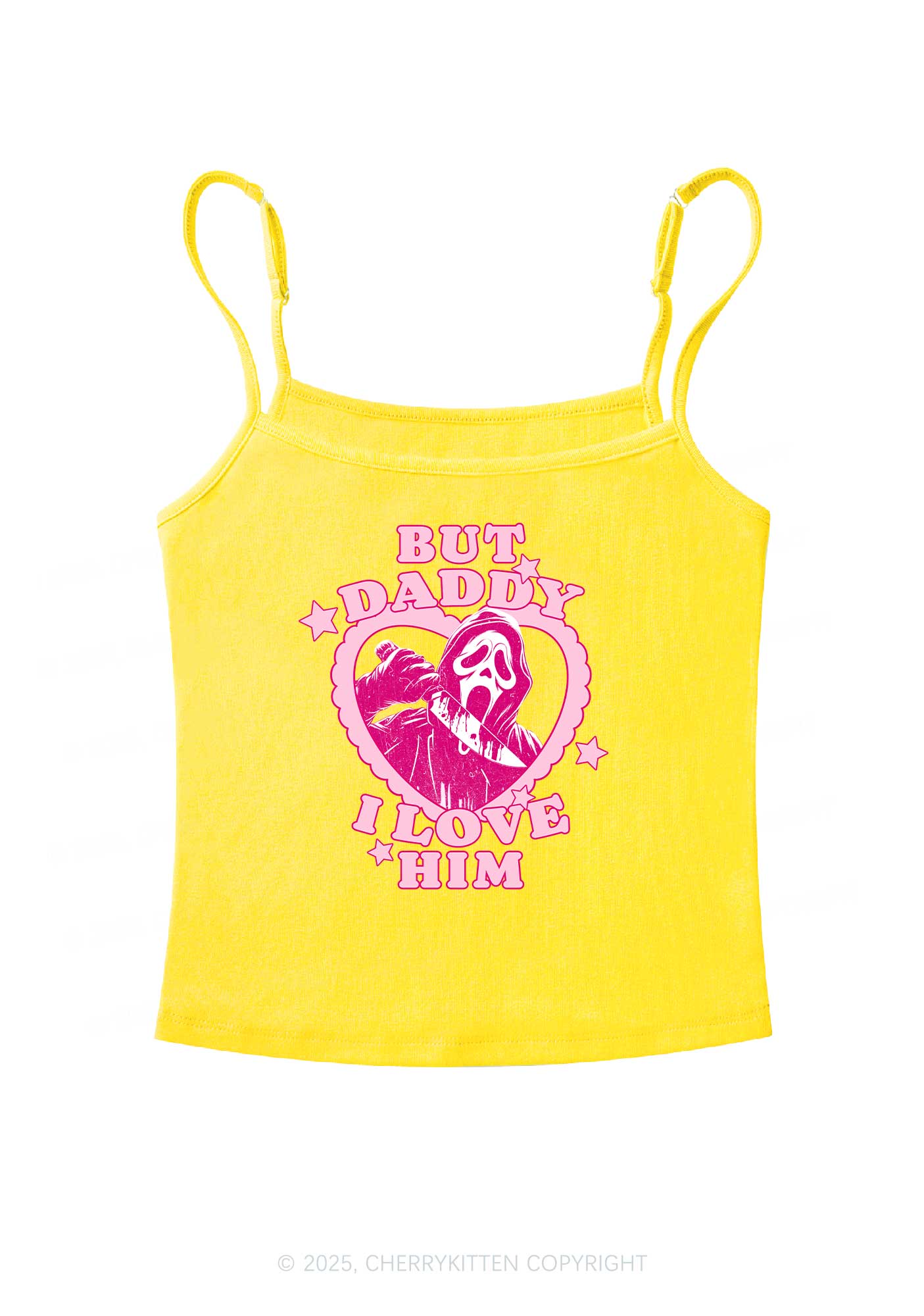 Halloween Daddy Love Horror Y2K Spaghetti Strap Cami Cherrykitten