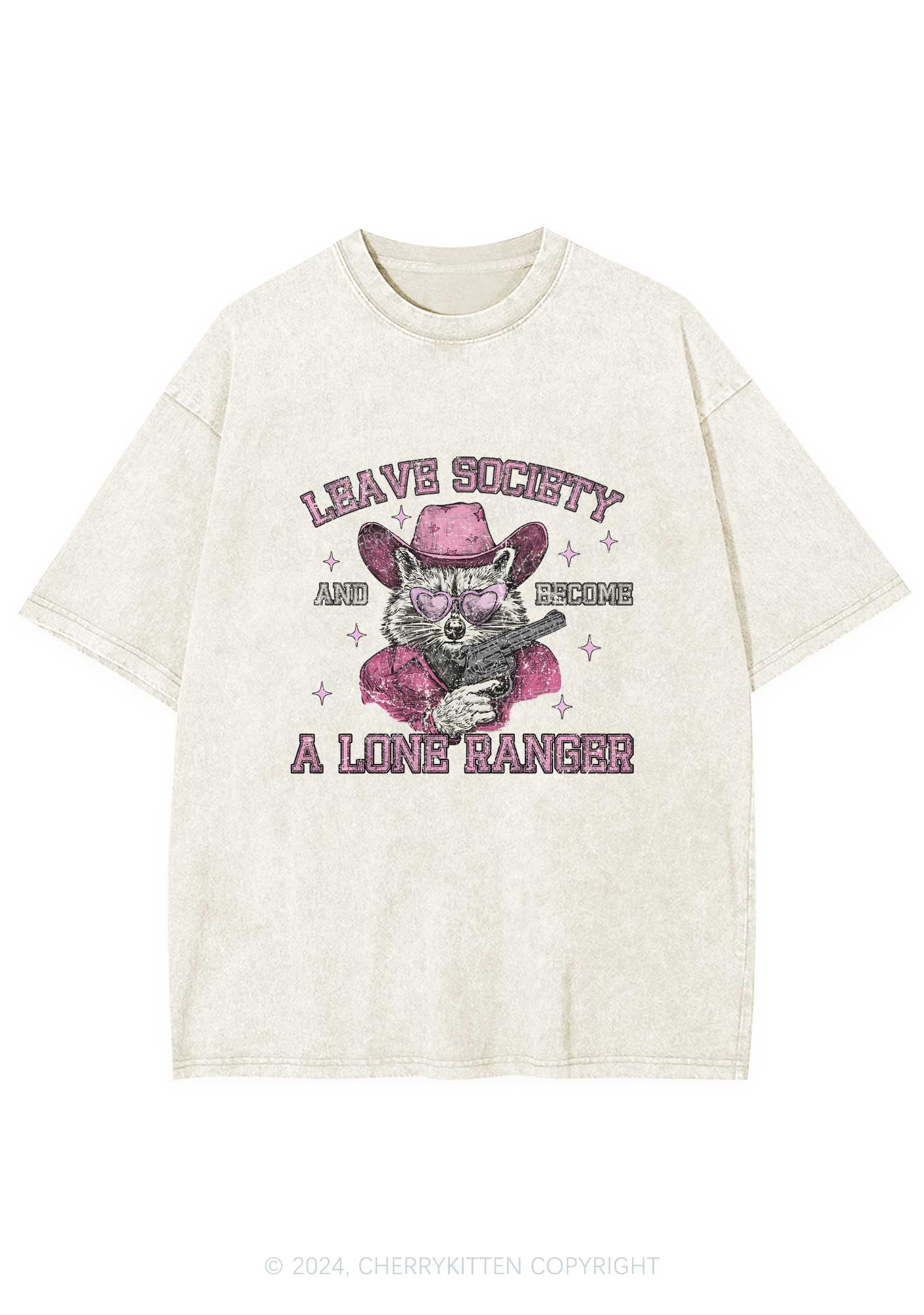 Leave Society Y2K Washed Tee Cherrykitten