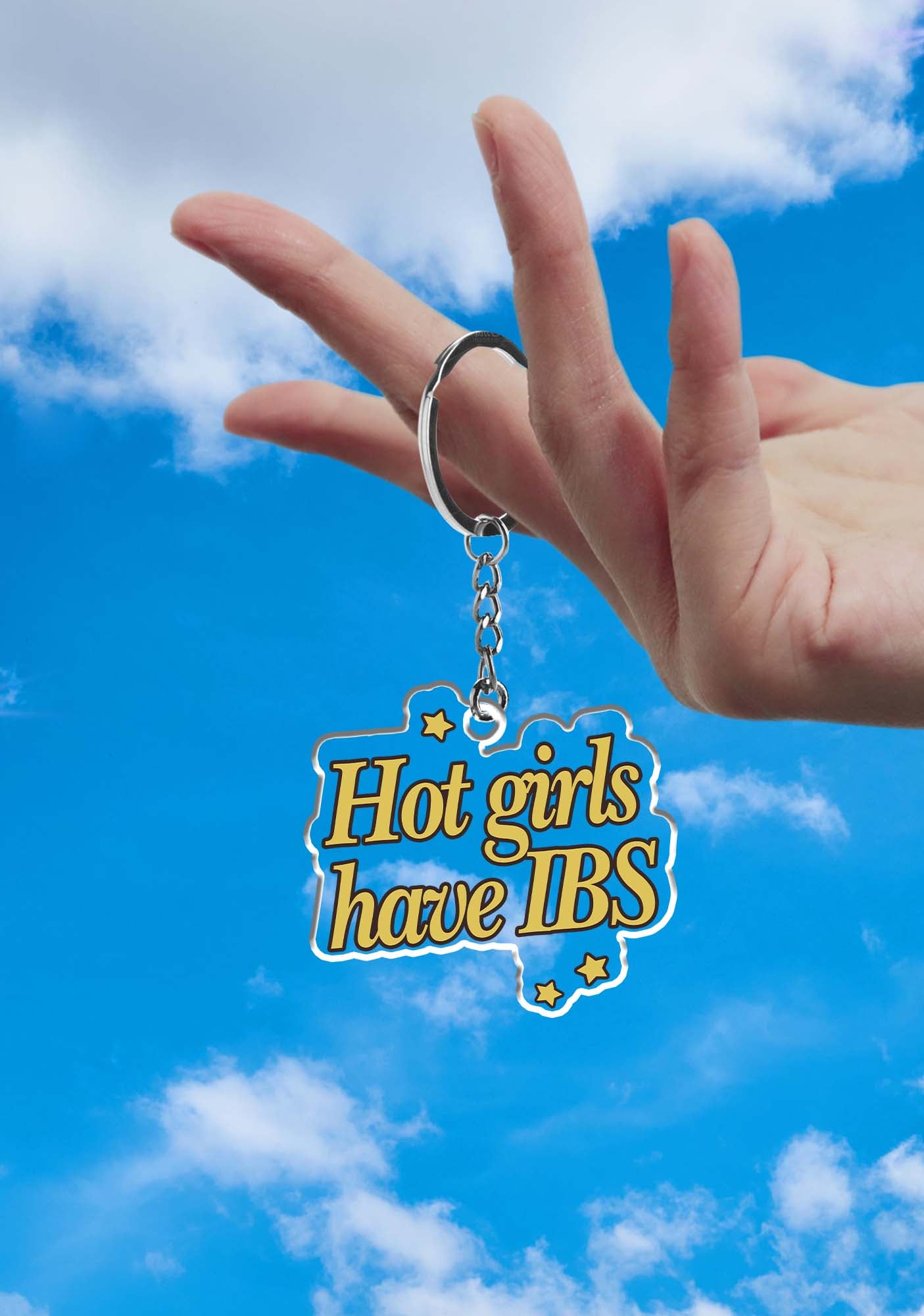 Hot Girls Have IBS 1Pc Y2K Keychain Cherrykitten