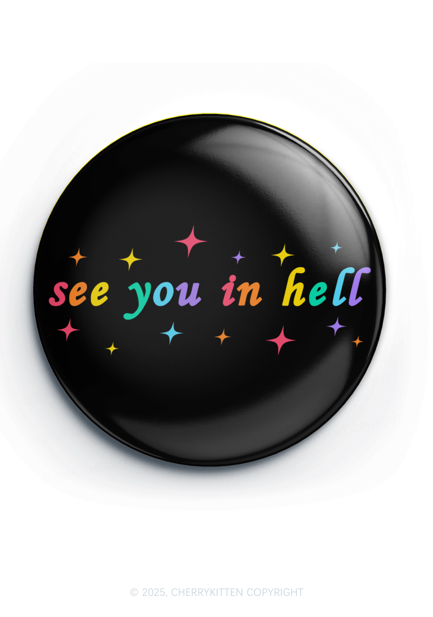 See You In Hell 1Pc Y2K Pin Badge Cherrykitten