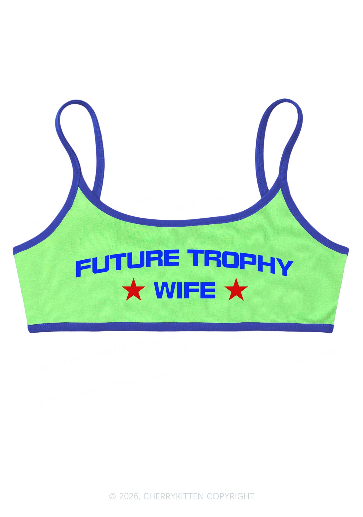 Future Trophy Wife Y2K Super Crop Cami Cherrykitten