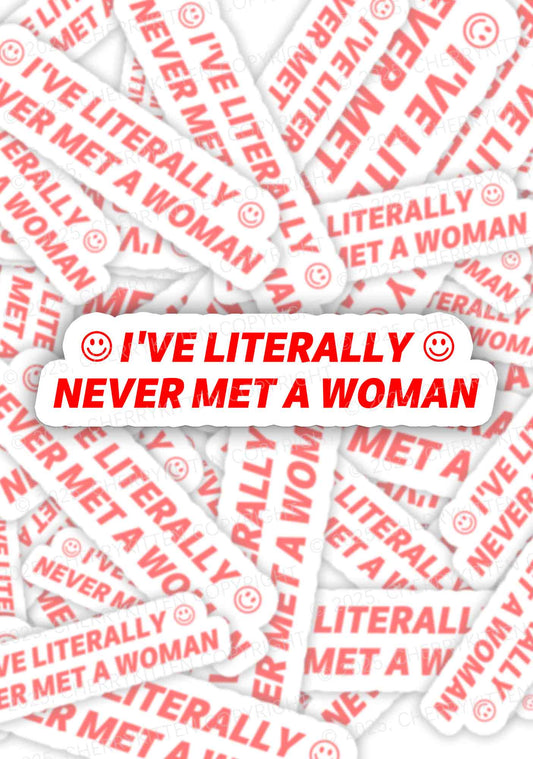 Never Met Woman Pride 1Pc Y2K Sticker Cherrykitten