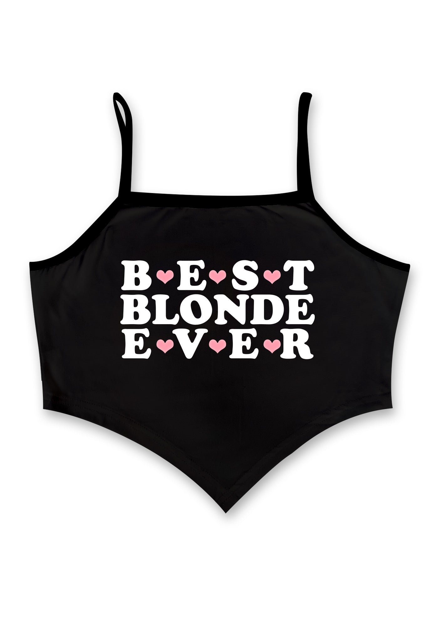 Best Blonde Ever Bandana Crop Tank