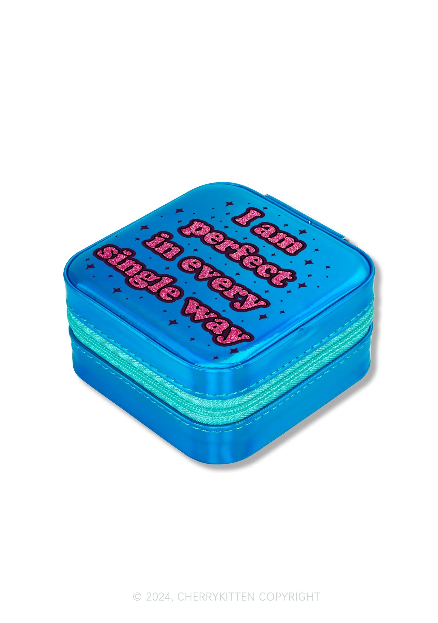 I Am Perfect Y2K Portable Jewelry Box Cherrykitten