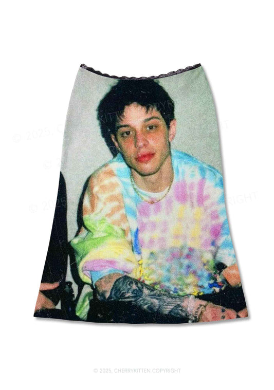 PD Y2K Print Midi Skirt Cherrykitten