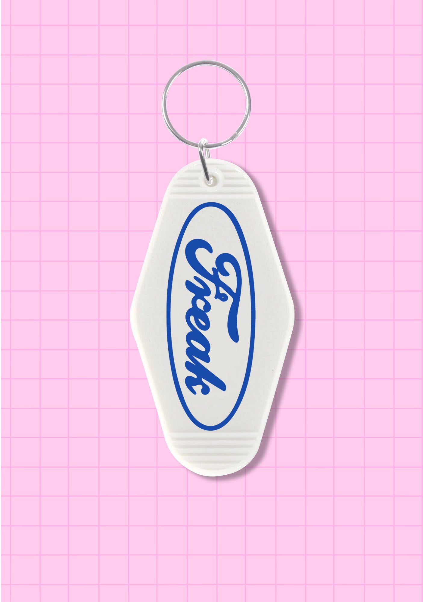 Oval Freak 1Pc Y2K Hotel Keychain Cherrykitten